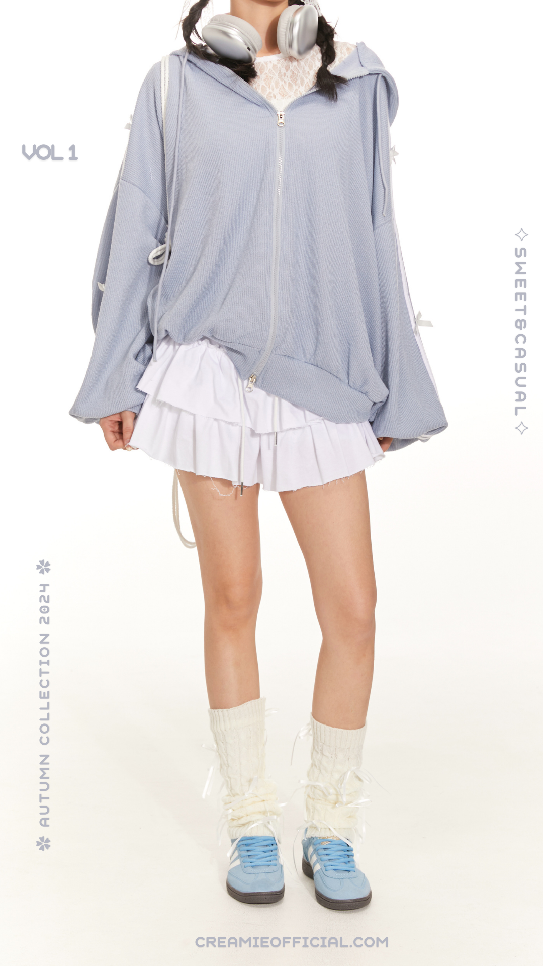 學院芭蕾風!舒適upp蝴蝶結拼色外套 🎀