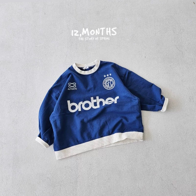 Brother拼色圓領衛衣🛒🤍