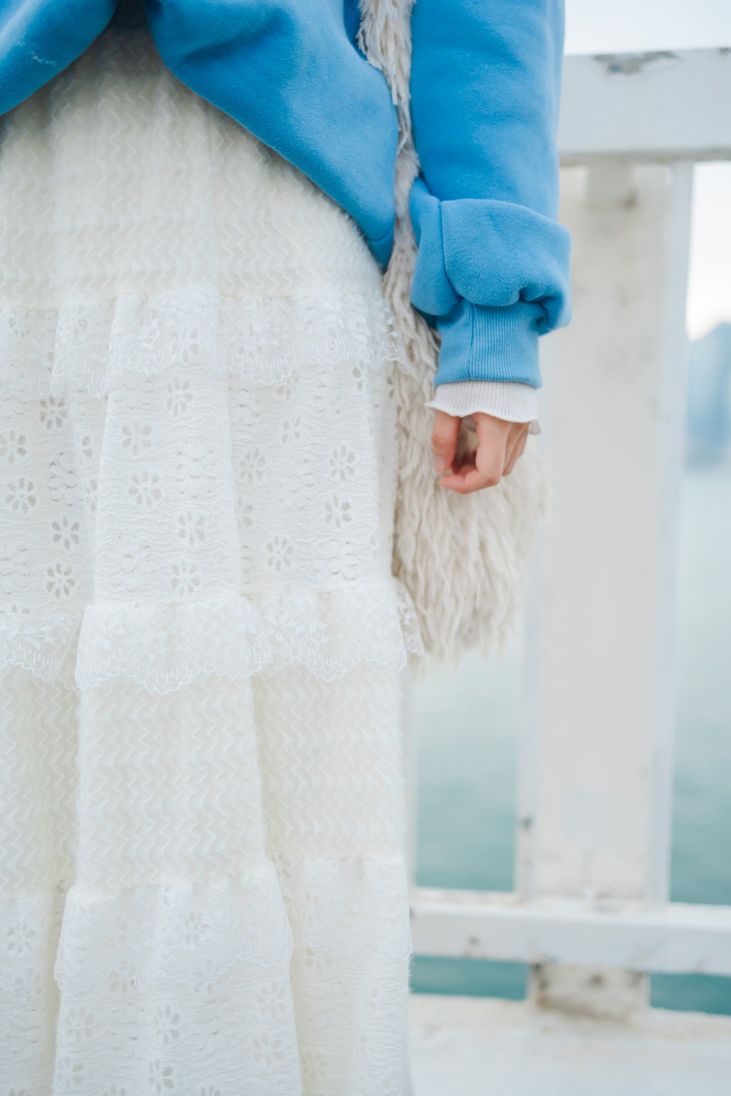 ✿冬天必備雪花長裙.ᐟ.ᐟ雪花蕾絲蛋糕裙☃️🫧