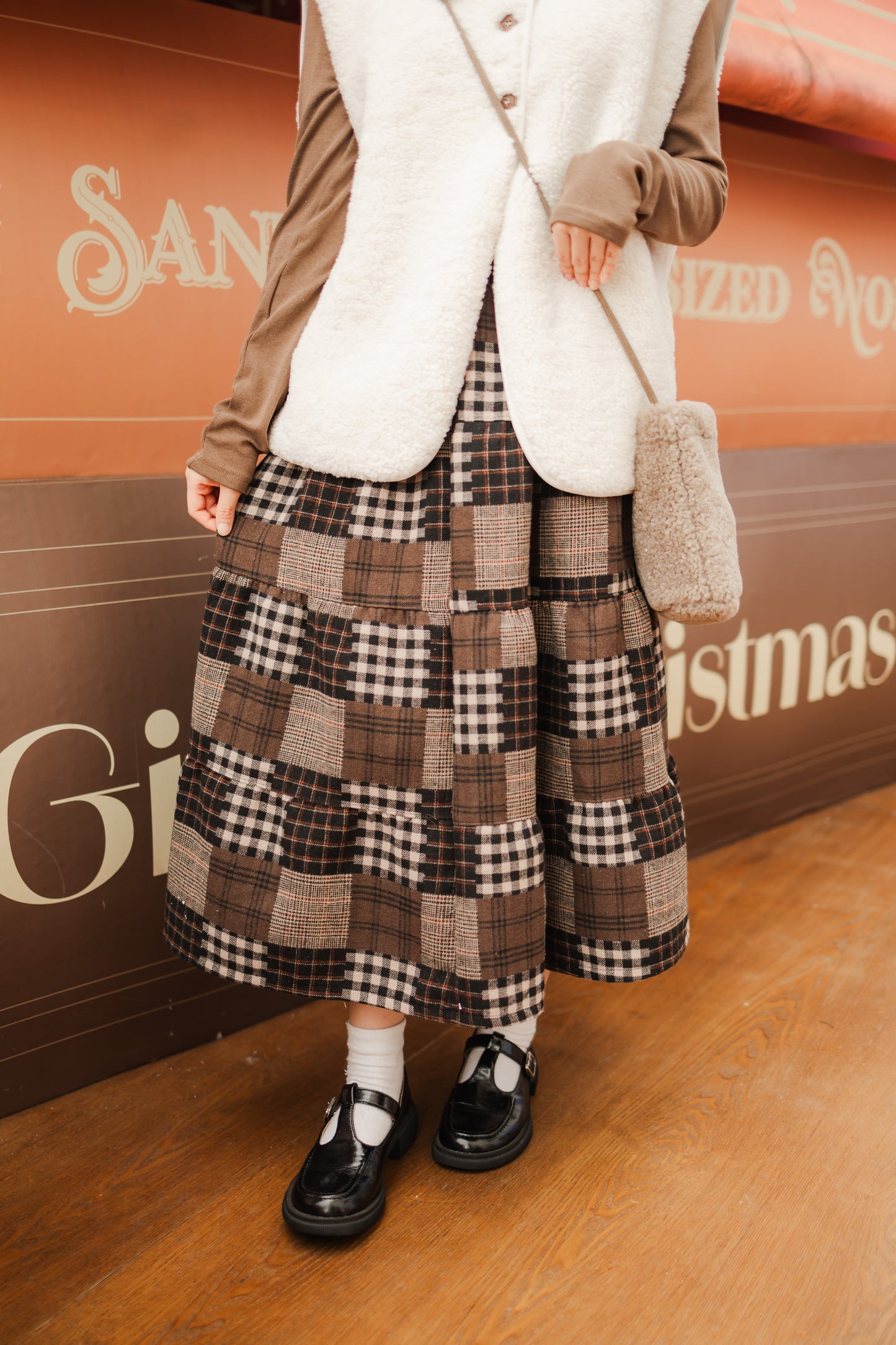 Unique獨特款🥰 拼布特色格仔裙