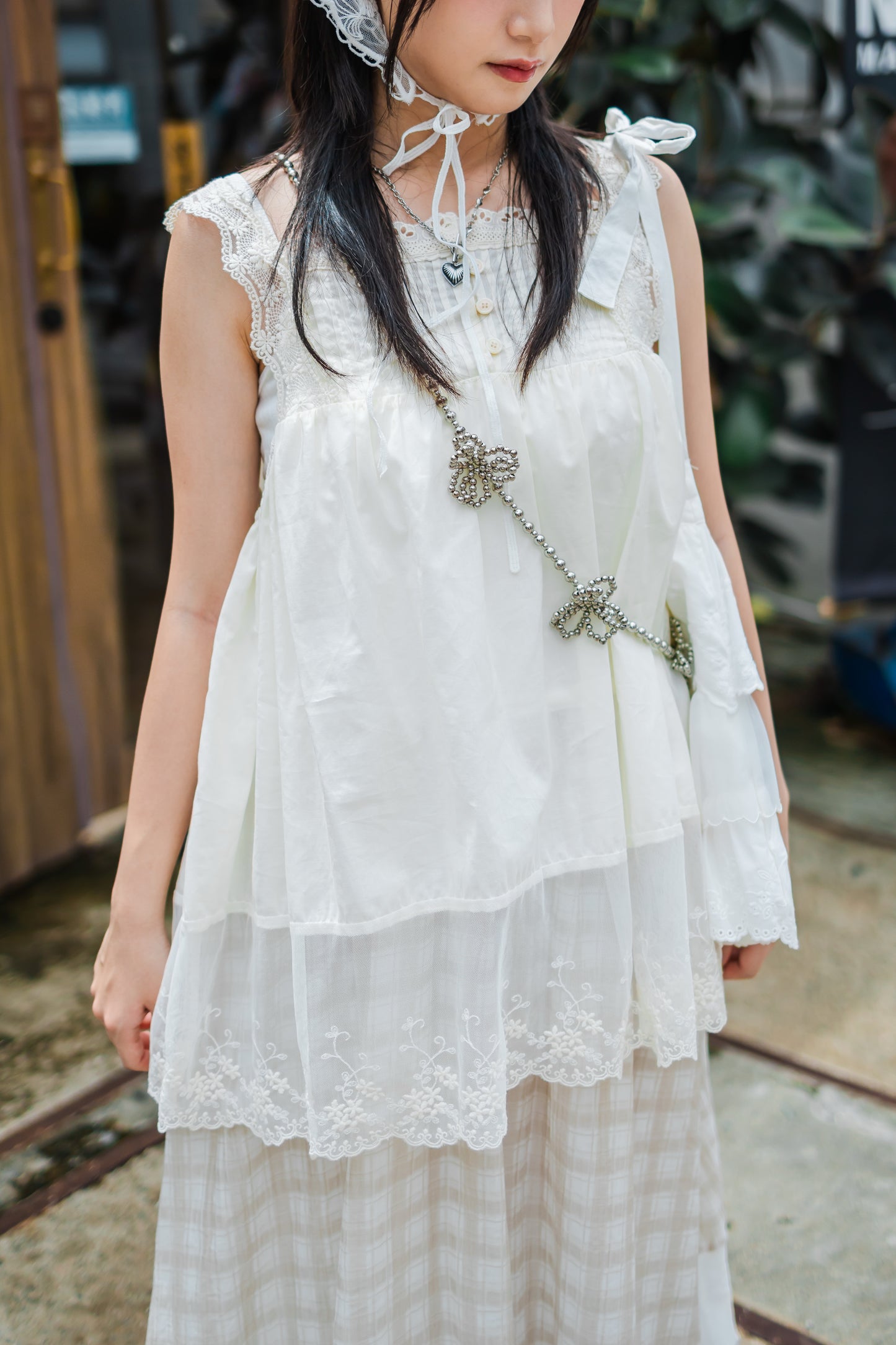日系甜美泡泡裙-杏色🤹🏻♀️🌼