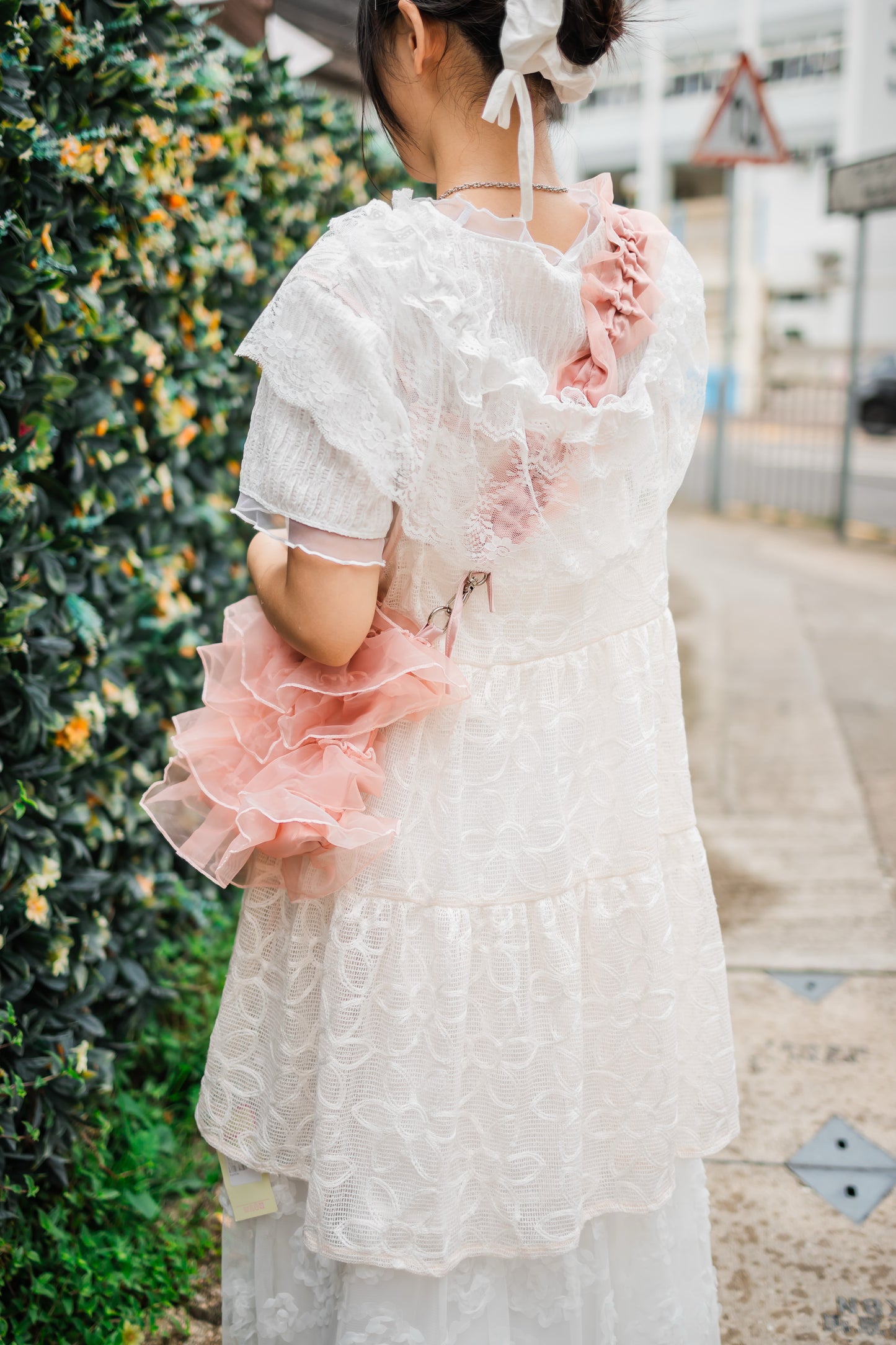 日系蕾絲拼邊打底上衣🎀