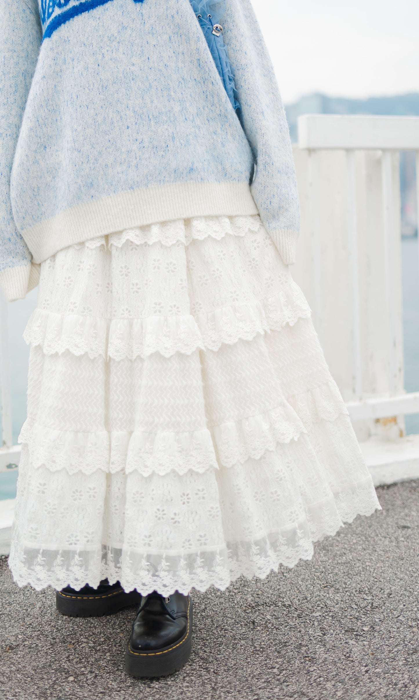 ✿冬天必備雪花長裙.ᐟ.ᐟ雪花蕾絲蛋糕裙☃️🫧