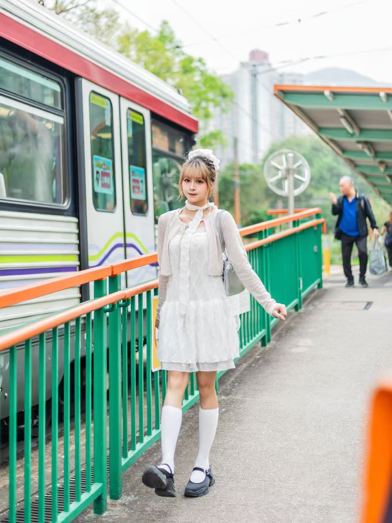 高質款!💖✨雪紡蕾絲掛頸OPS