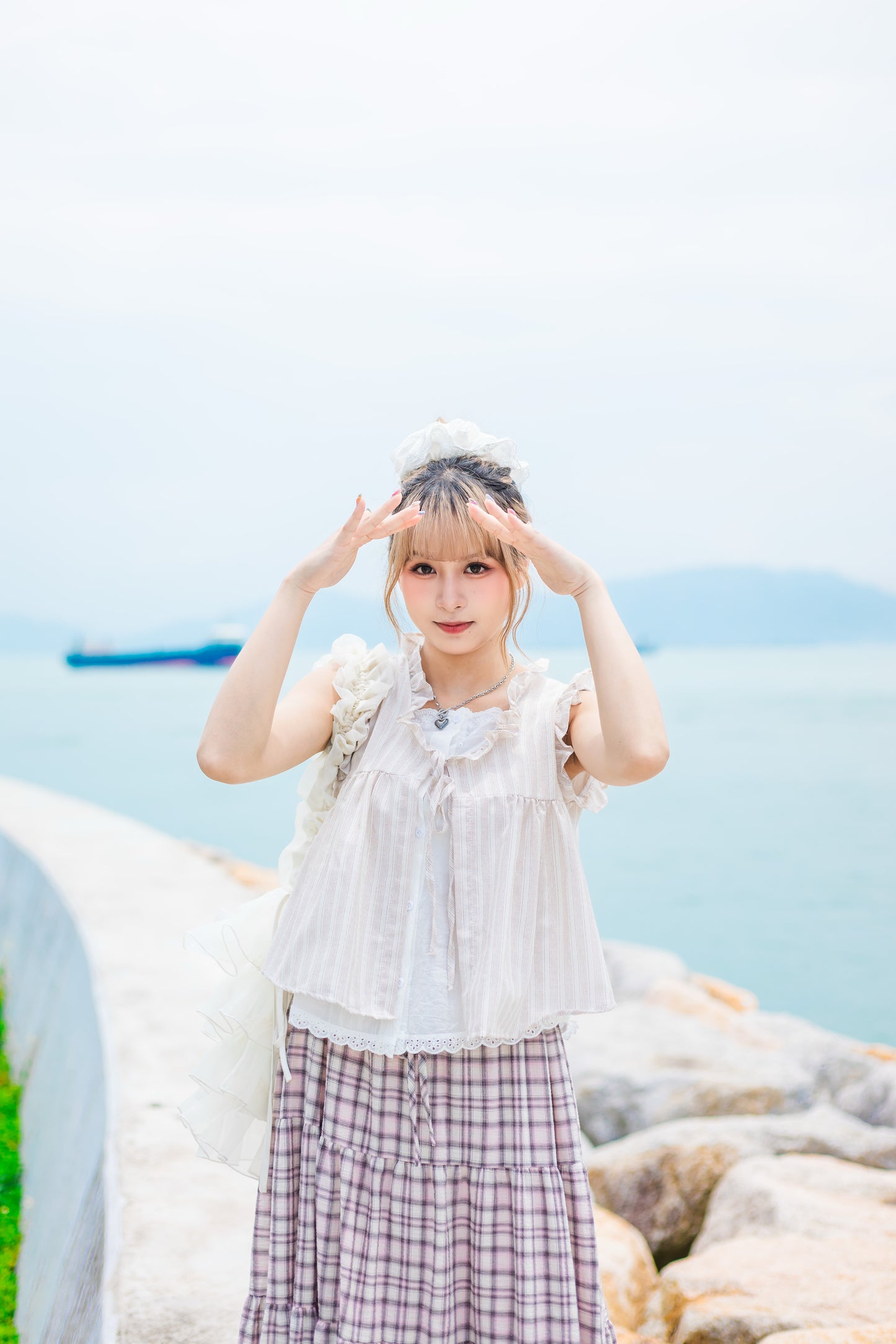 糖果色格仔ruffle蛋糕裙🎀💕