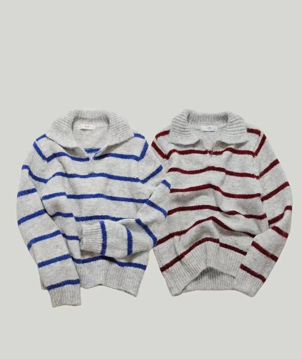 休閒風海軍領條紋毛衣🧶