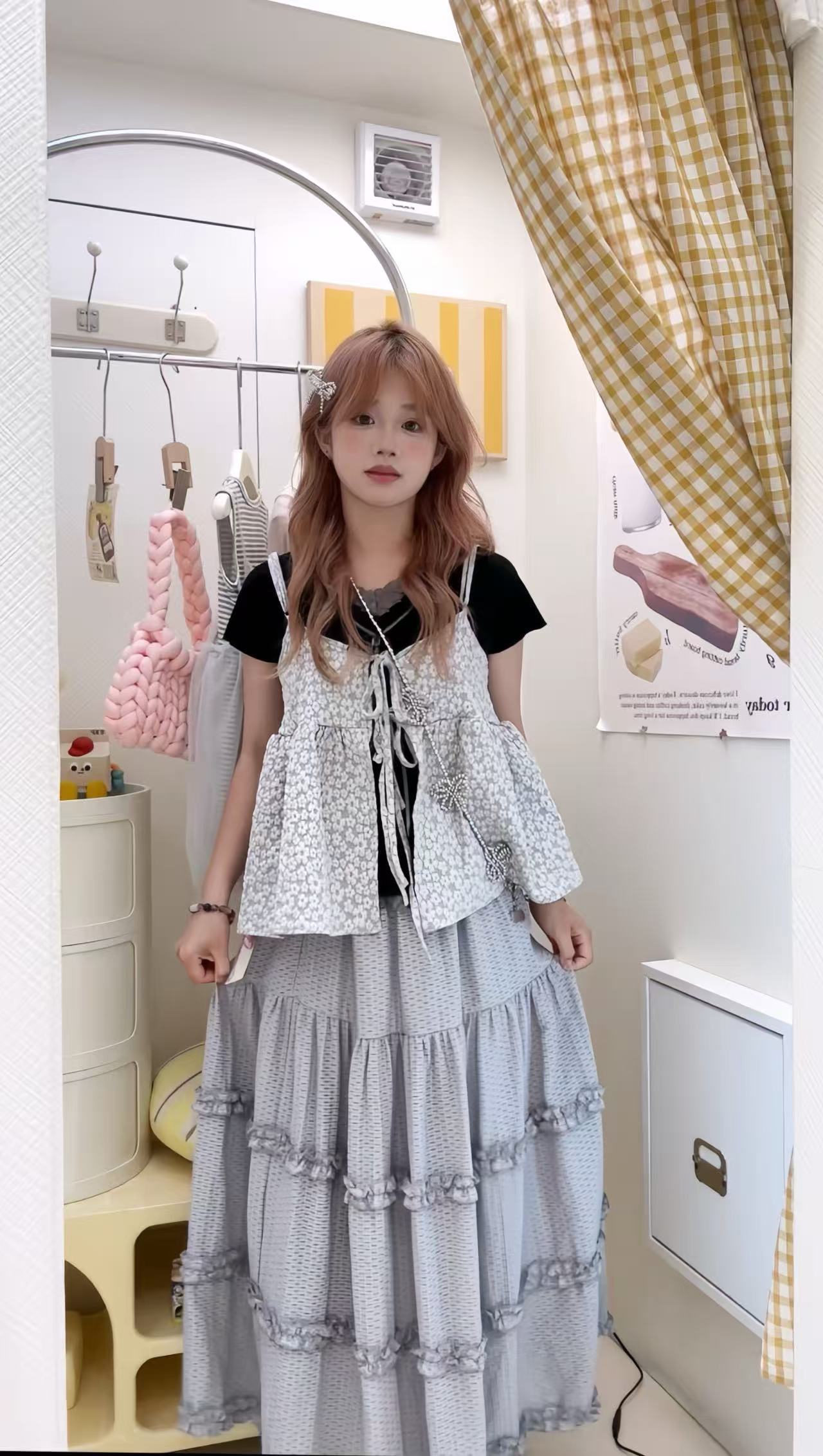 格雷灰色Ruffle長裙🖤