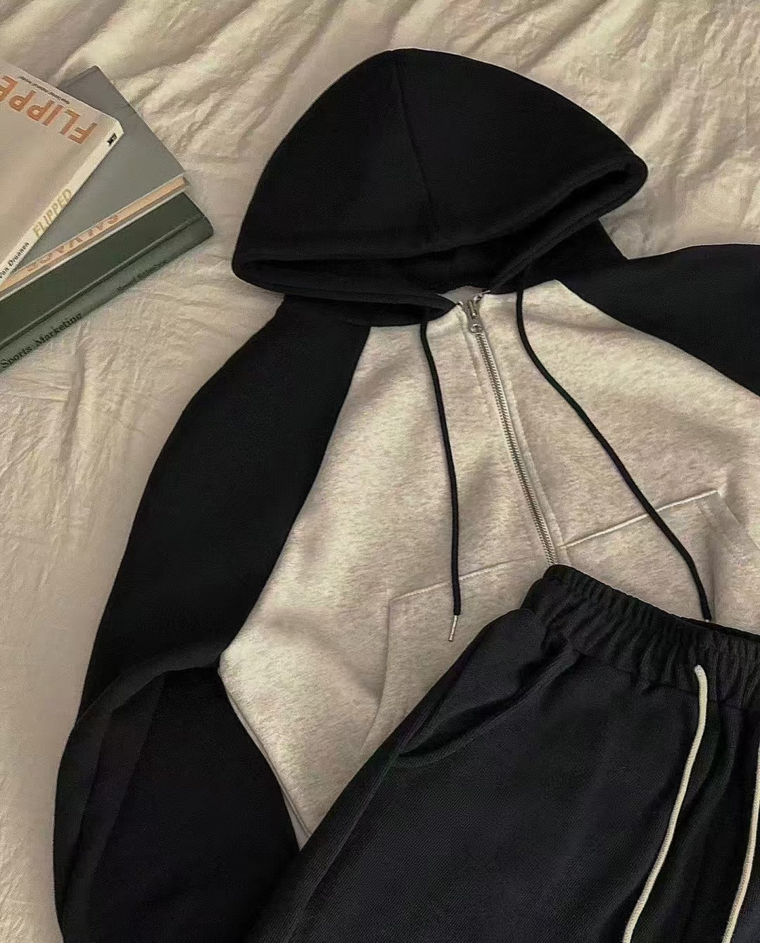 休閒風插肩衛衣外套🌷