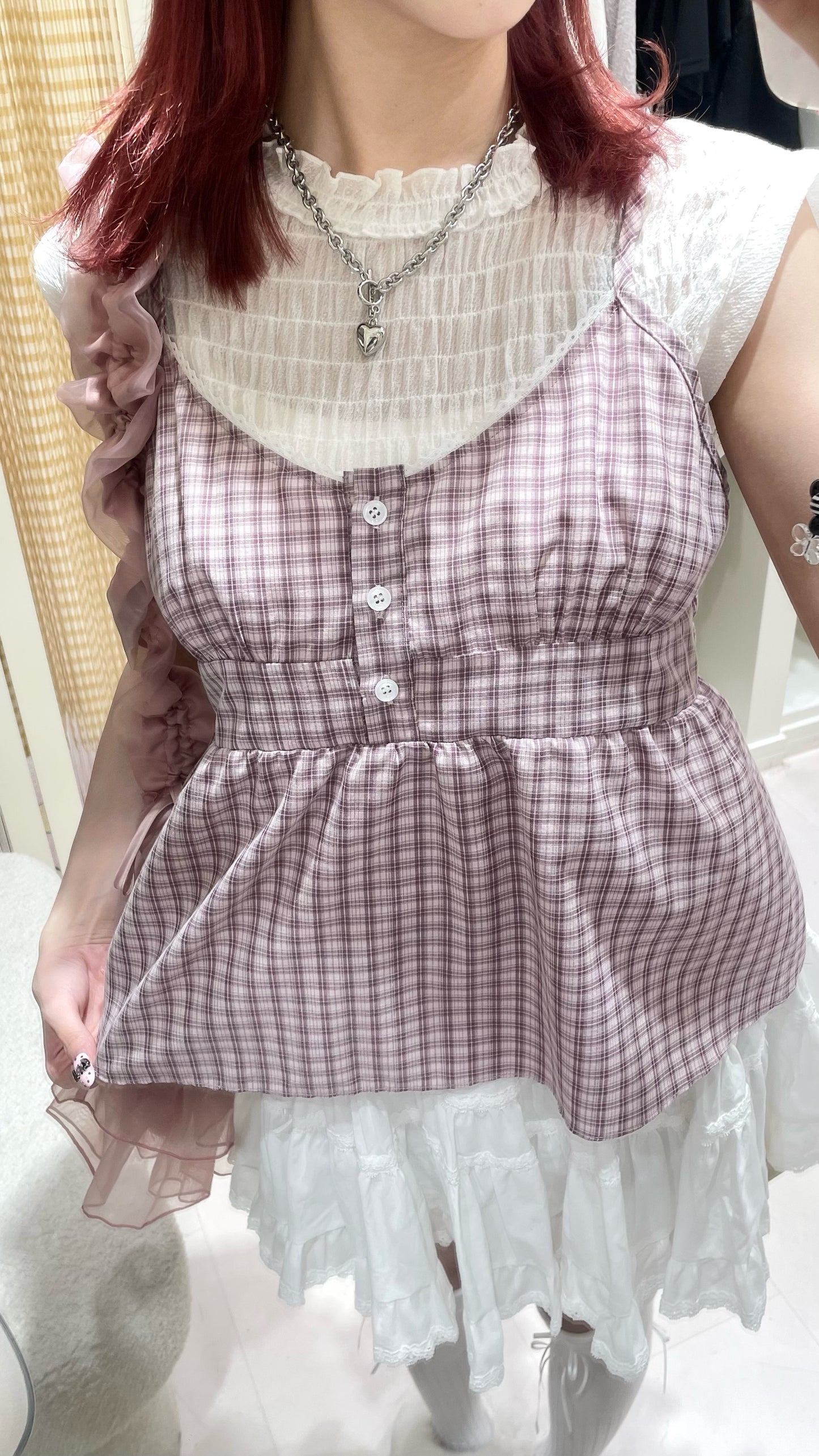 粉色馬甲短裙套裝🎀💖
