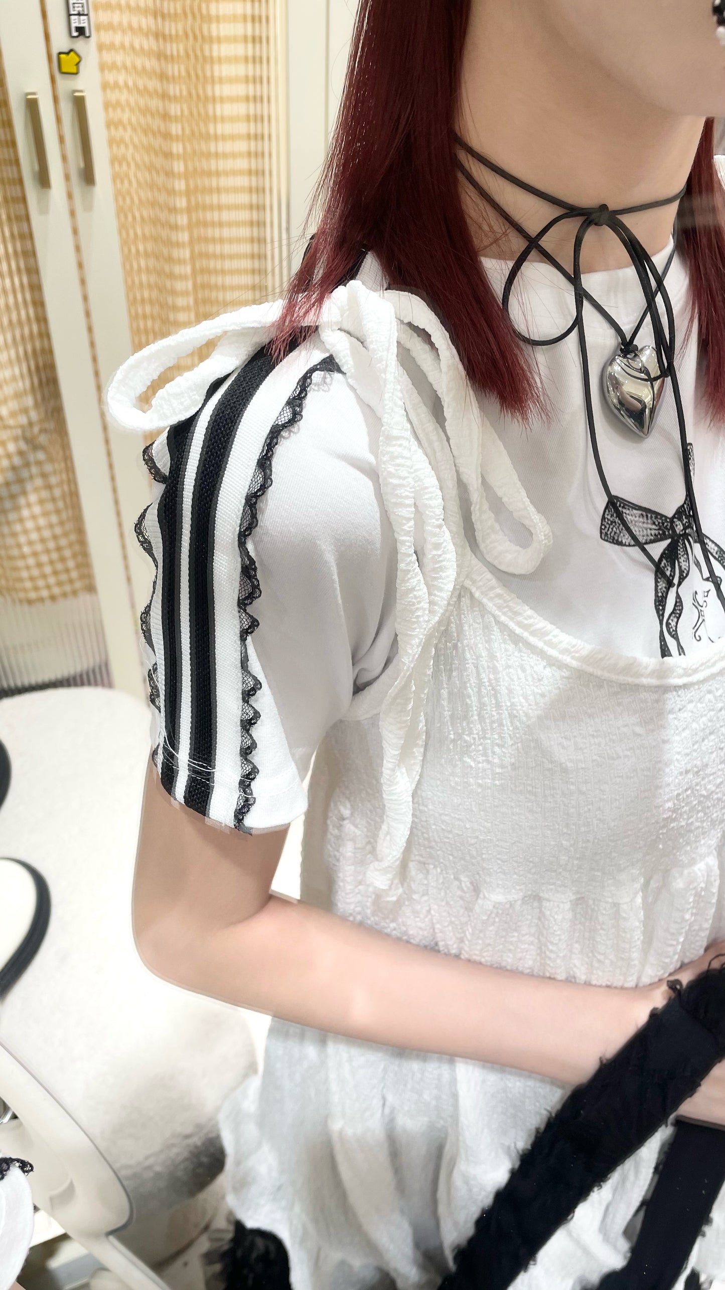 韓系蝴蝶上衣長裙套裝🎀🤍