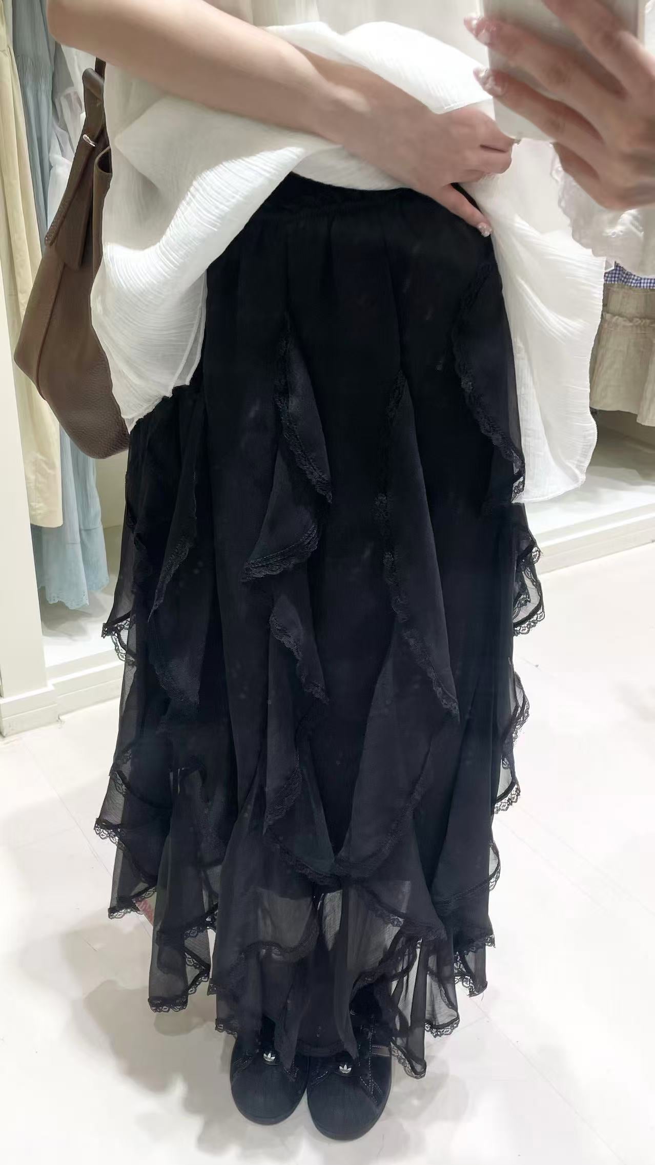 蕾絲吊帶罩衫+長裙套裝🎀✨
