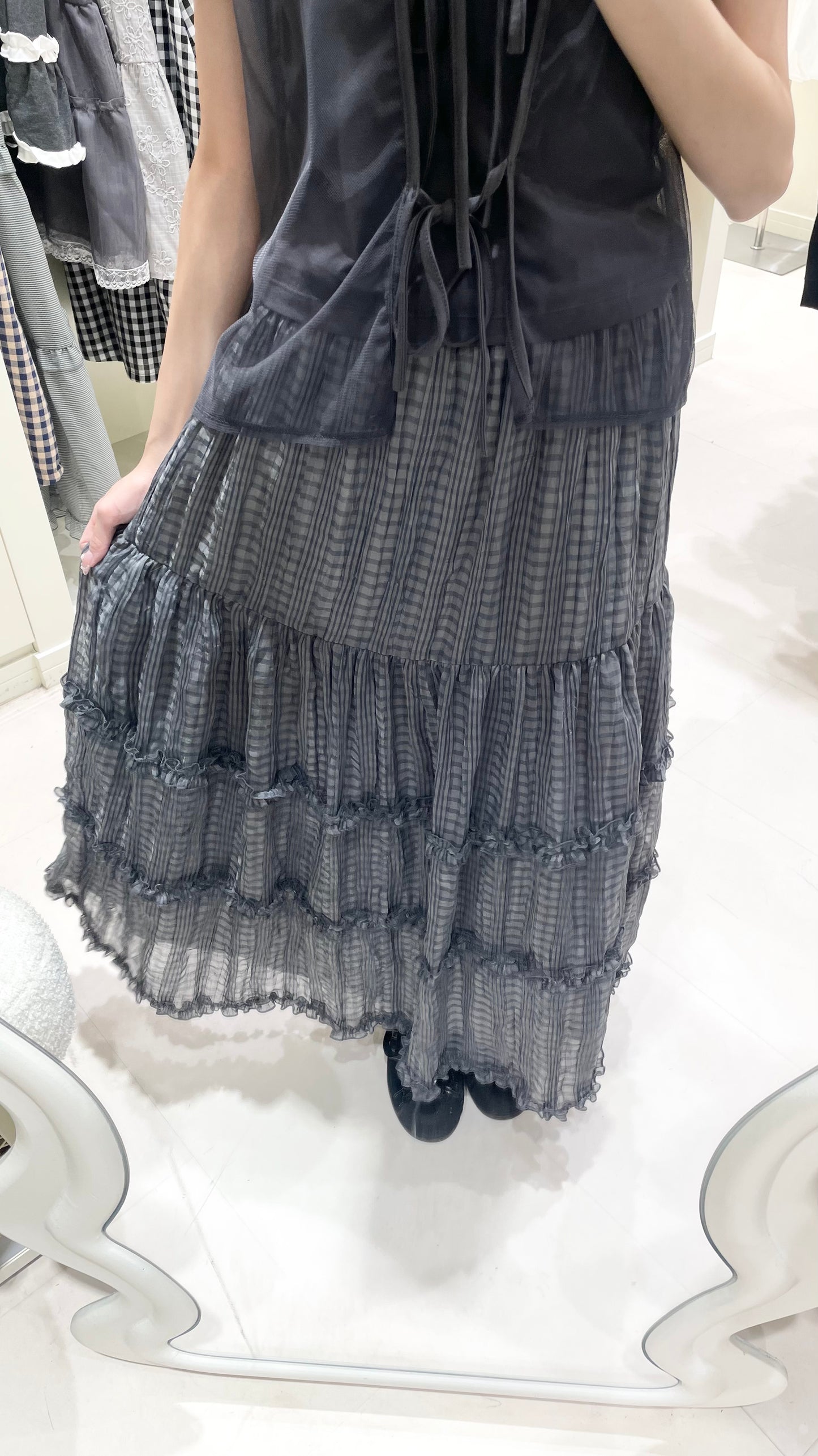 日系甜美上衣+雪紡長裙💙