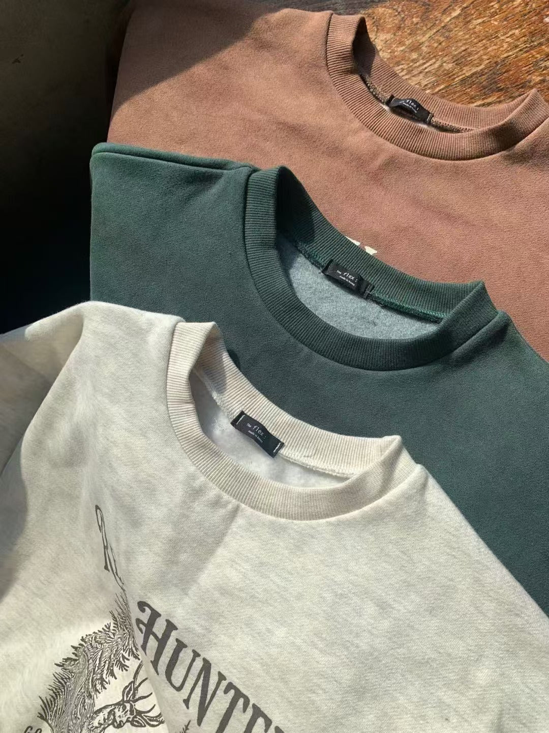 簡約圓領印花衛衣 🎧