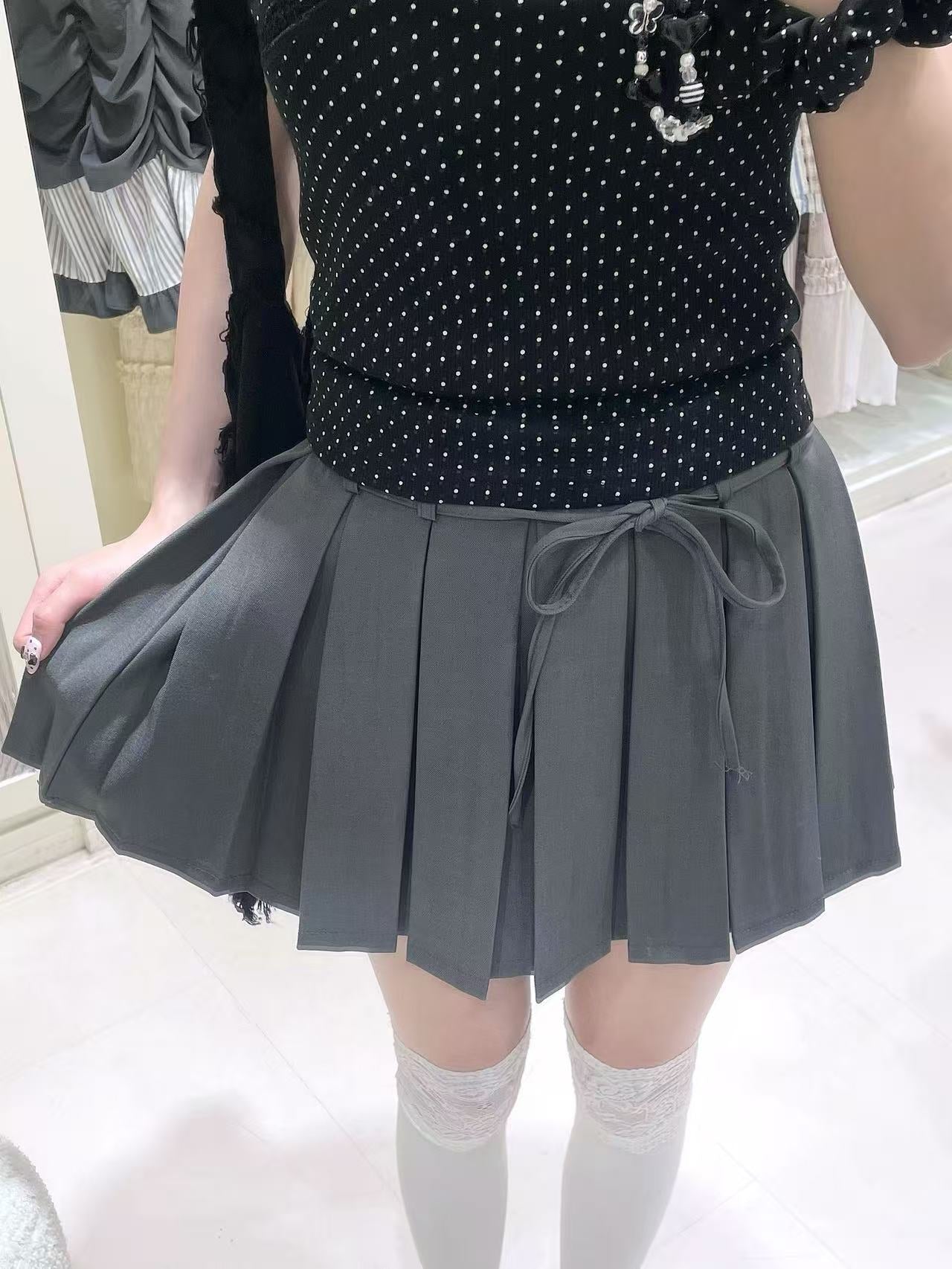 復古韓系格仔套裝🛒🖤