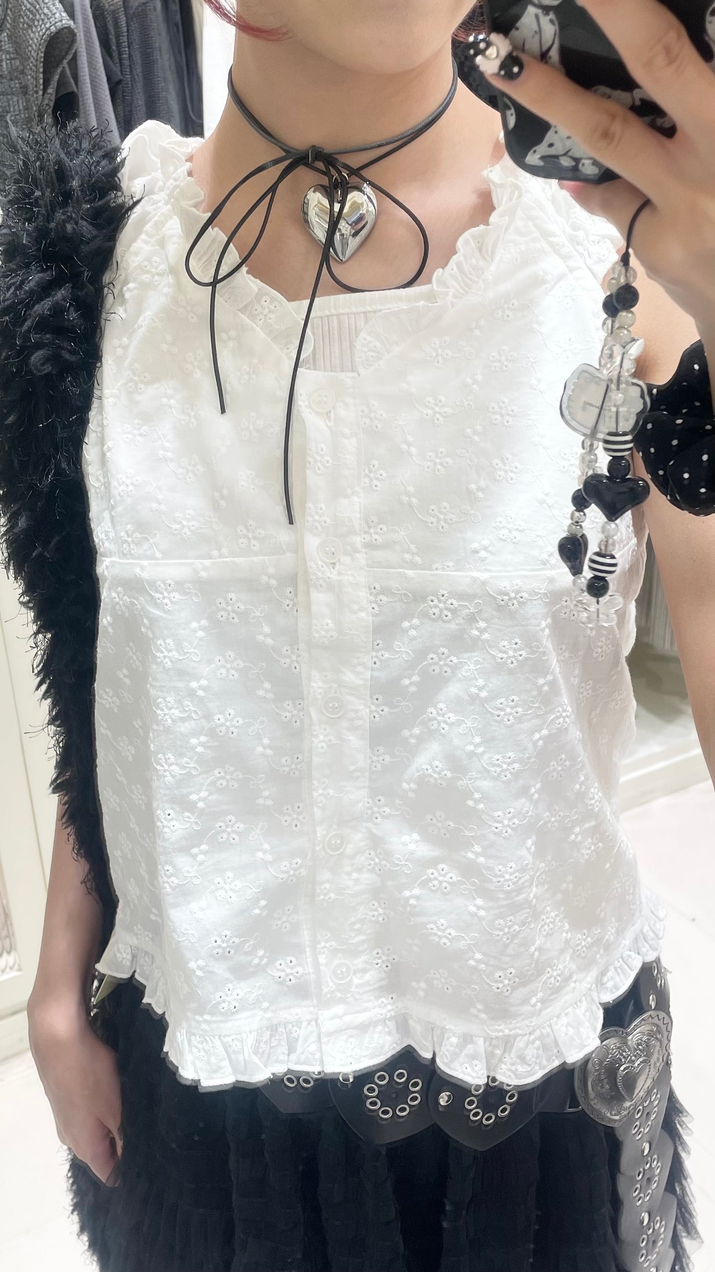 簡約花花背心搭蛋糕長裙🥯