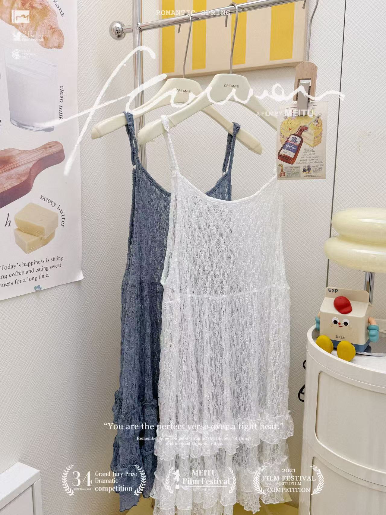 設計感滿滿💙蕾絲連身裙