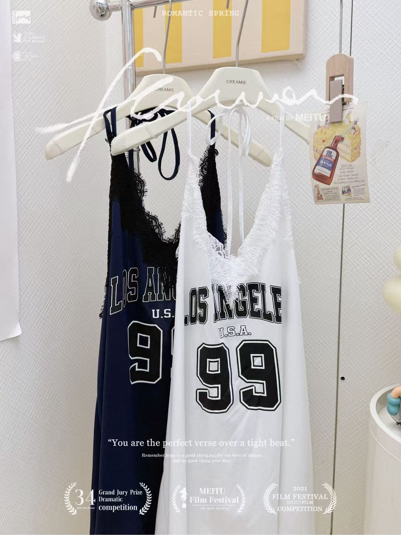 美式甜辣風拼接球衣🛒🖤