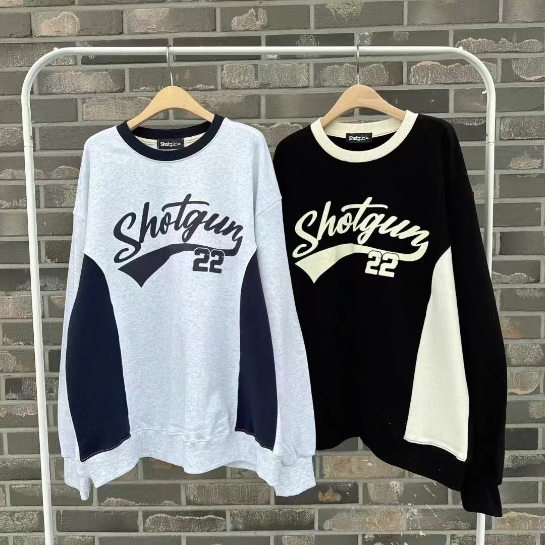 ⊹ 撞色拼接⟡. 圓領蝙蝠袖衛衣🖇