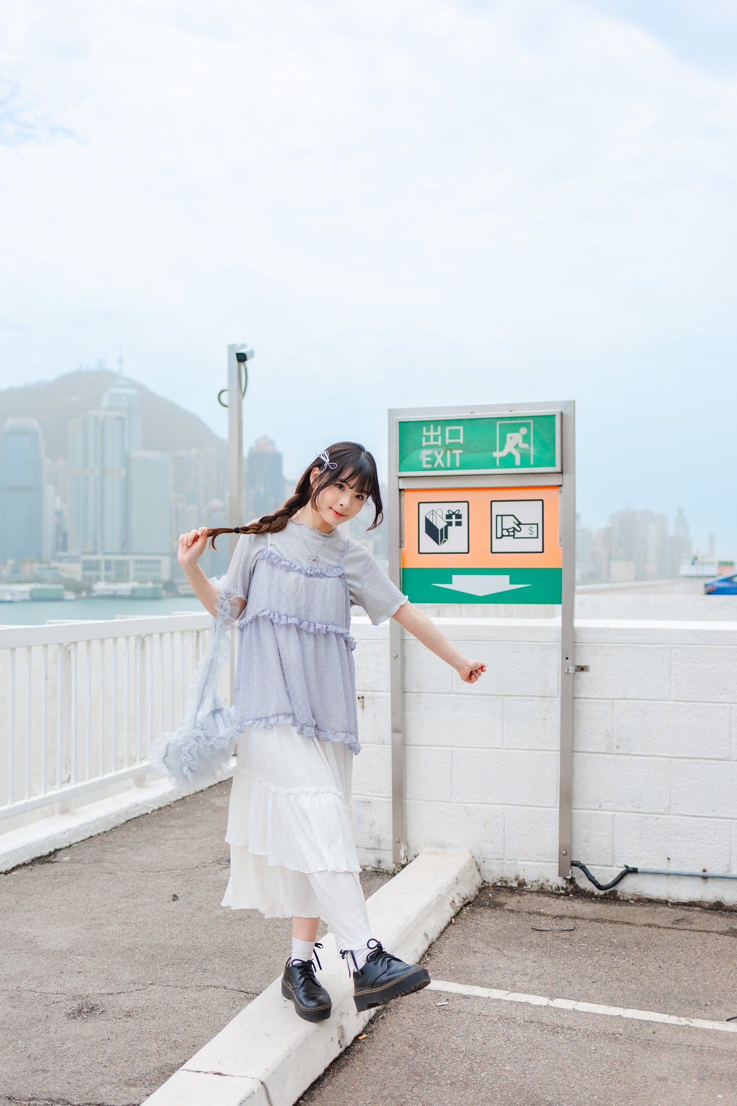 棉花糖Ruffle花邊打底上衣🩵