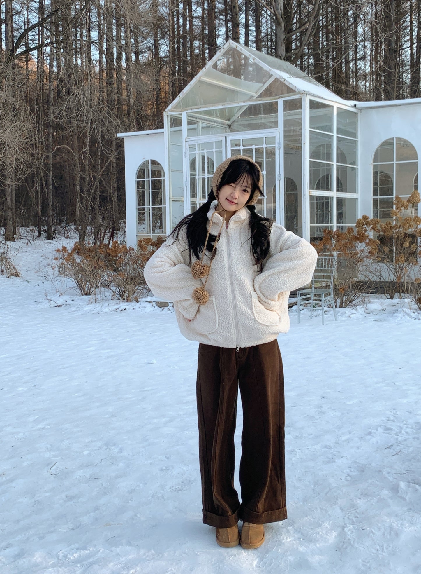 軟妹針織綁帶耳罩🐈⬛