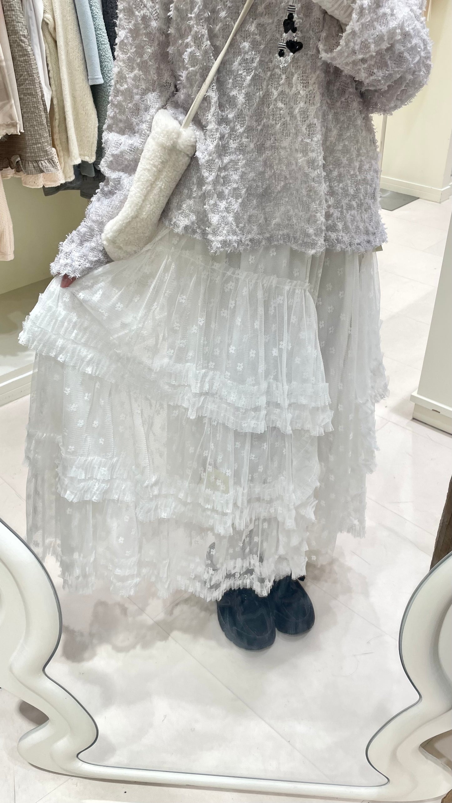 花朵領空上衣+蕾絲長裙🌼