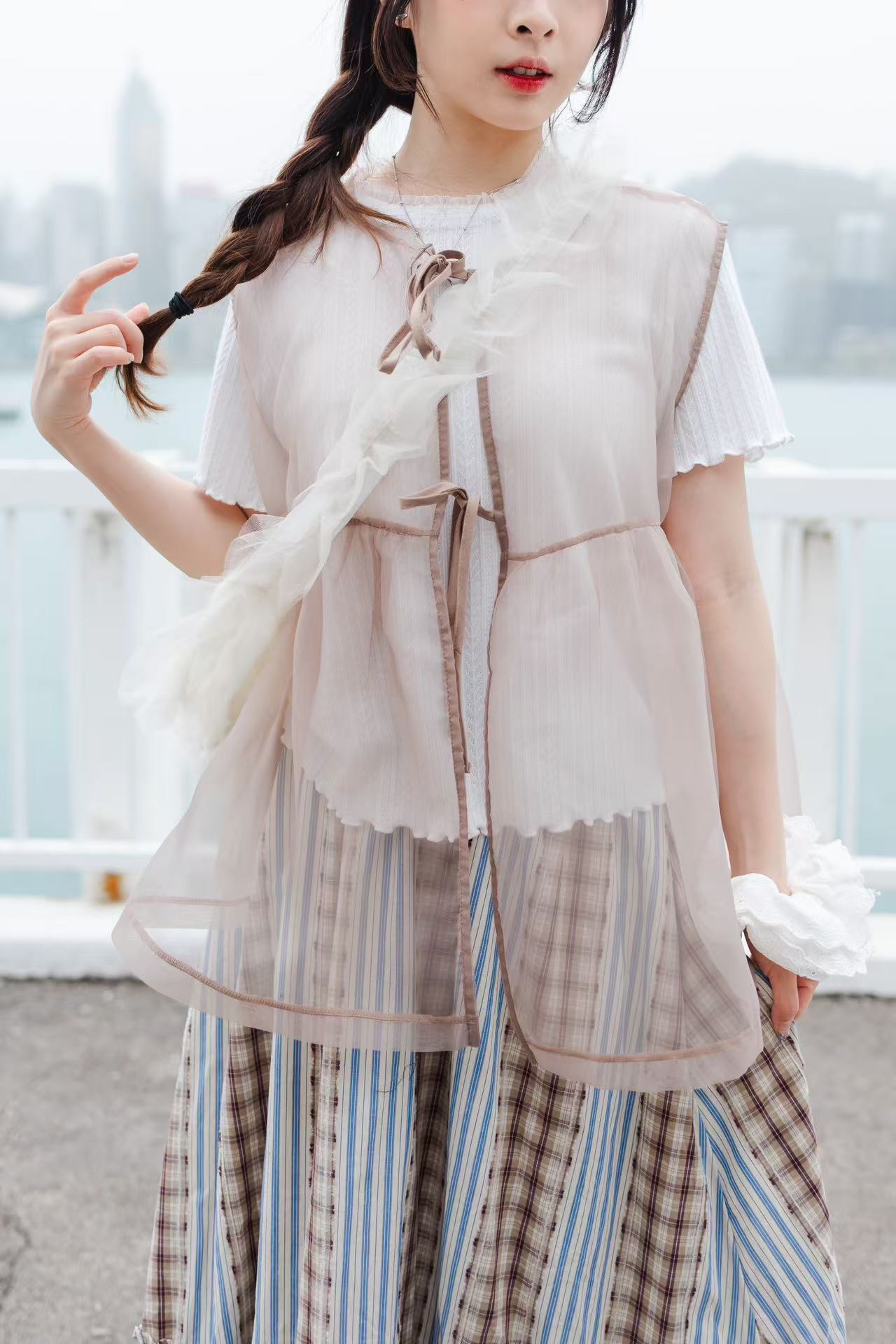 日系蝴蝶綁帶袖衫✨🌸