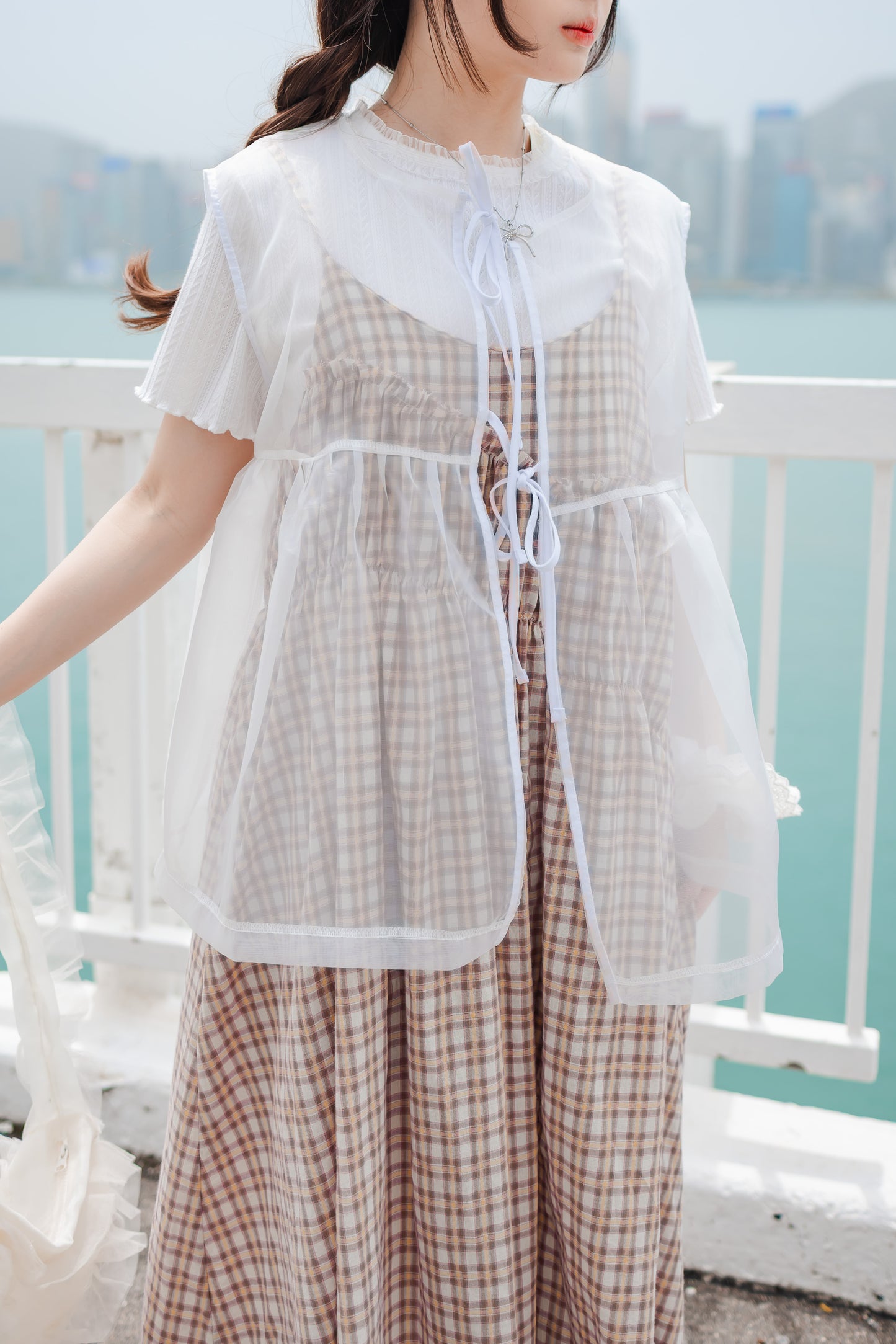 推薦OPS🍓拼色吊帶格仔連身裙✨