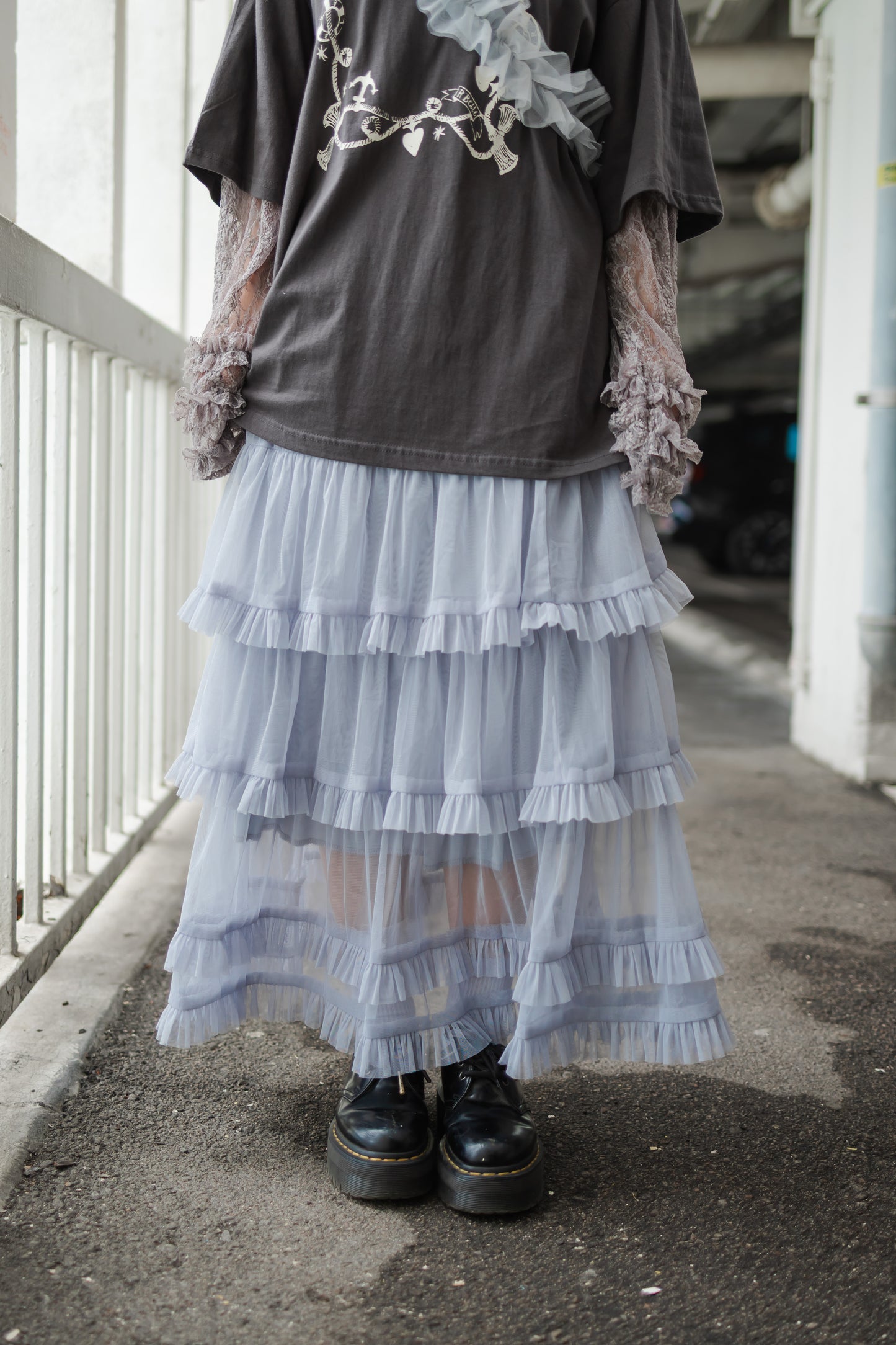薰衣草日系花邊莎莎長裙🪻💜
