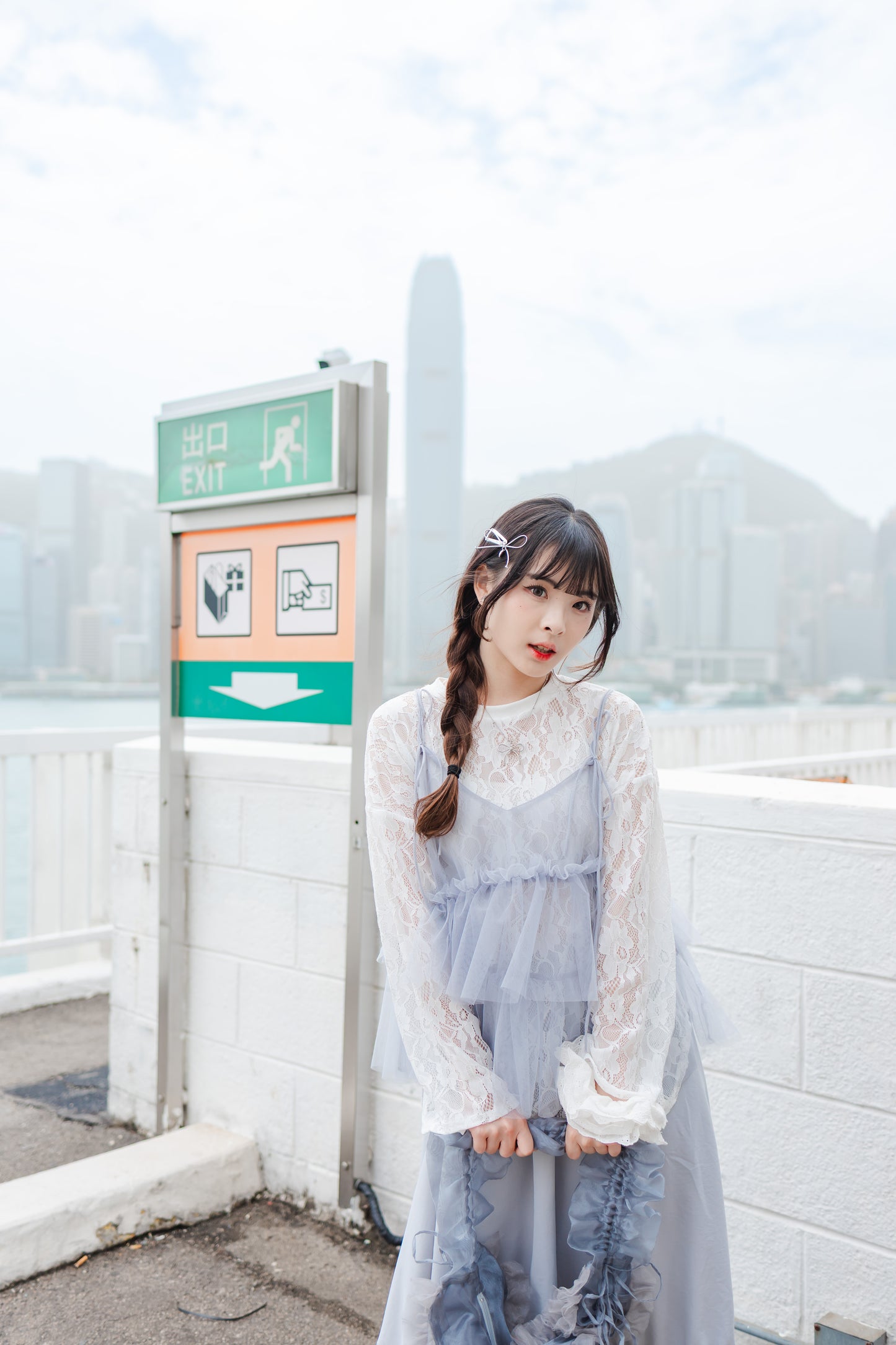 夏日衣櫃必備🍧✨漸變橡筋花邊長裙