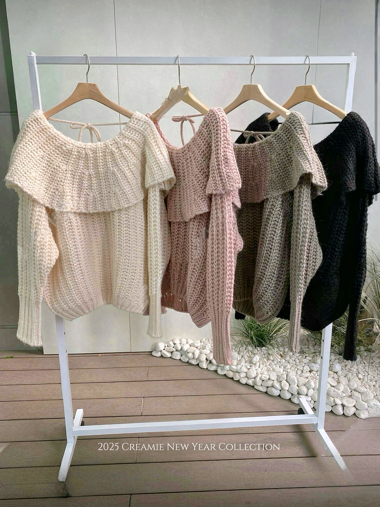 日系荷葉邊娃娃領毛衣💕🛍️