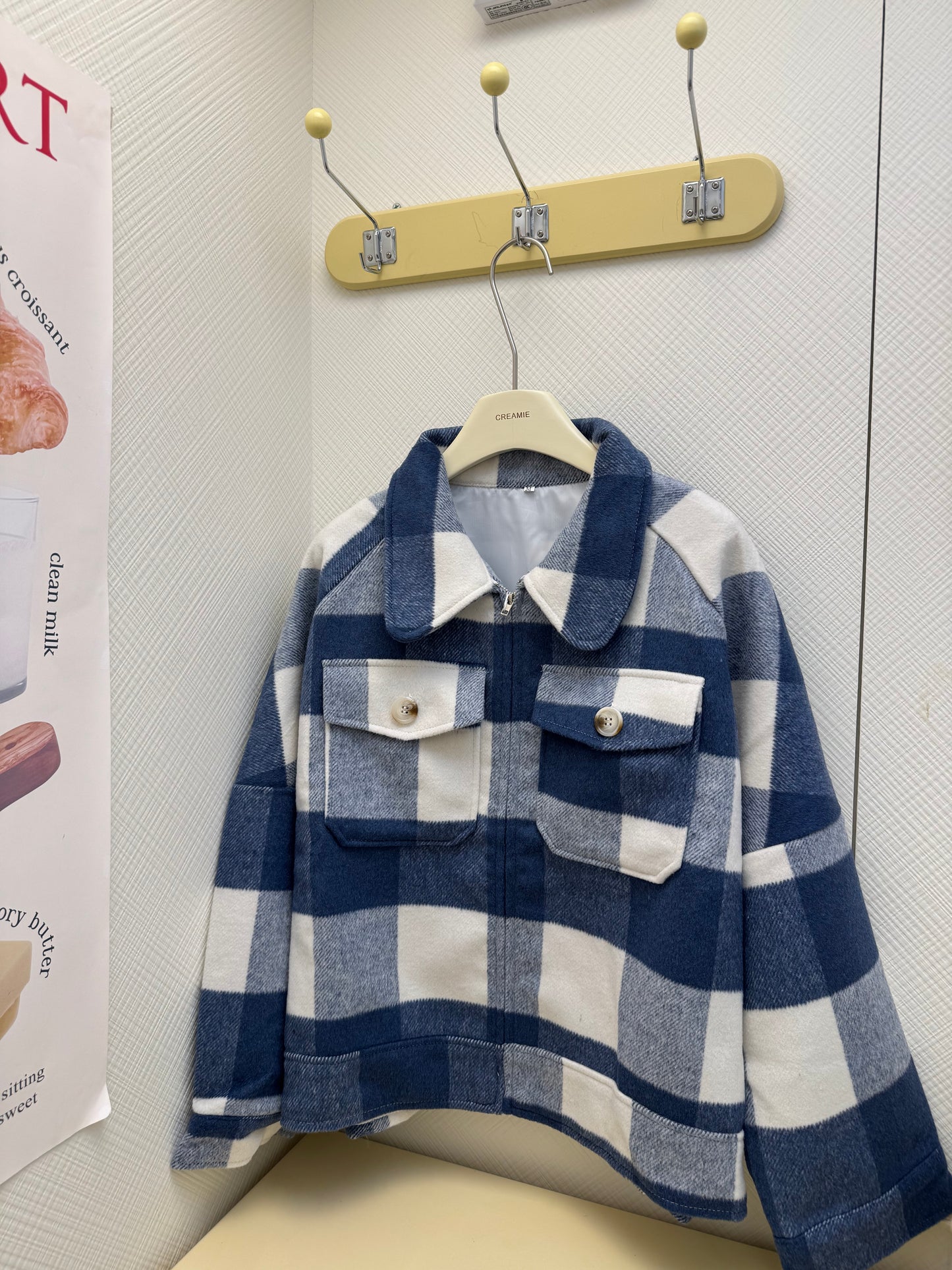 【冬季清倉☃️❄️】 翻領格子外套