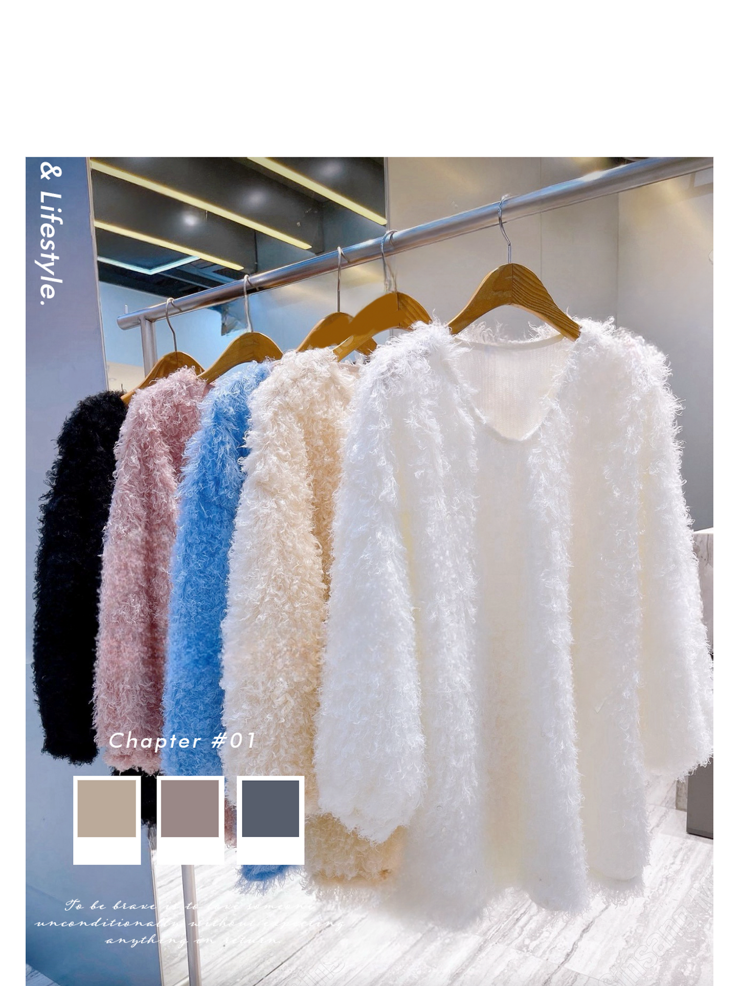 【冬季清倉☃️❄️】 淨色流蘇長袖上衣