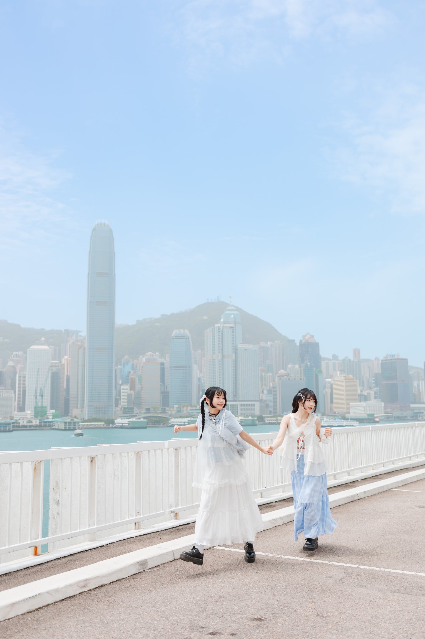 超高質😍日系蝴蝶雪紡長裙