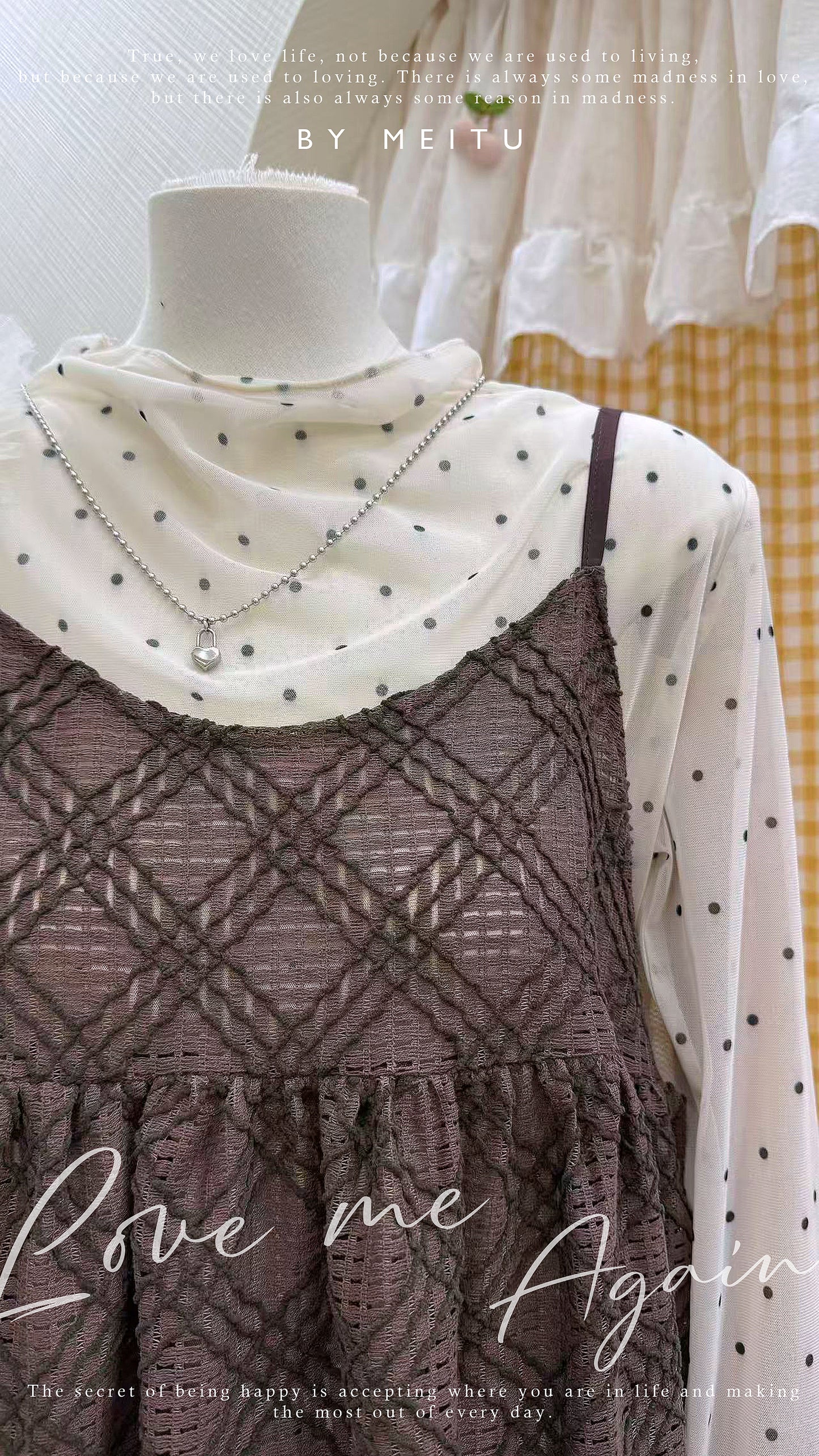 韓系疊穿波點套裝🛒