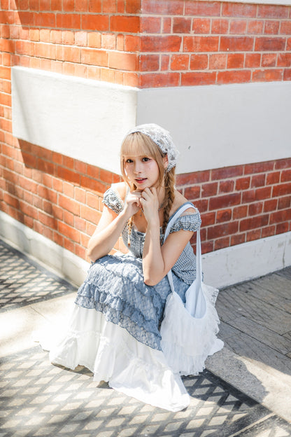 夏日日系蛋糕長裙🤍