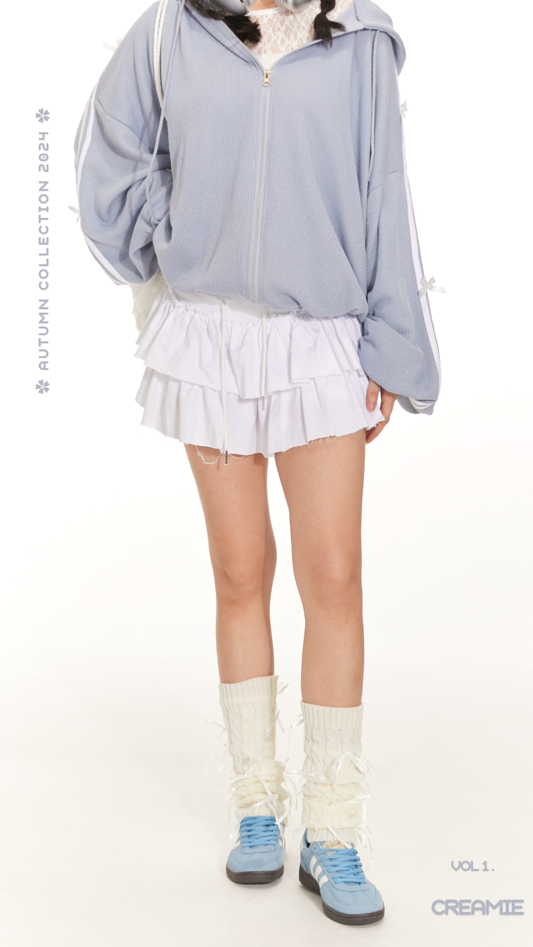 Snowy Marshmallow - Layers Mini skirt-白色🤍