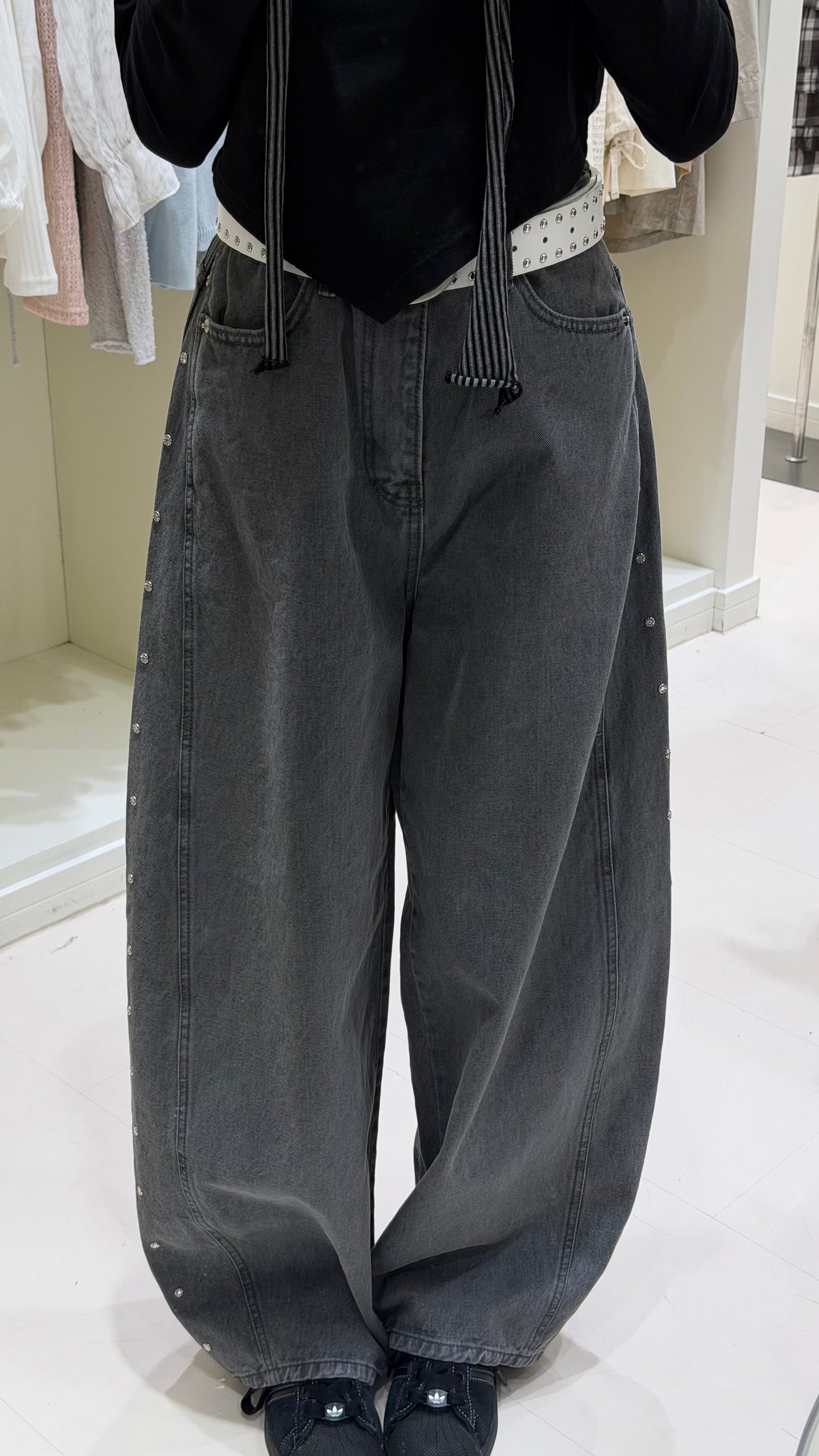 韓系條紋掛頸數字套裝ꕤ˚₊