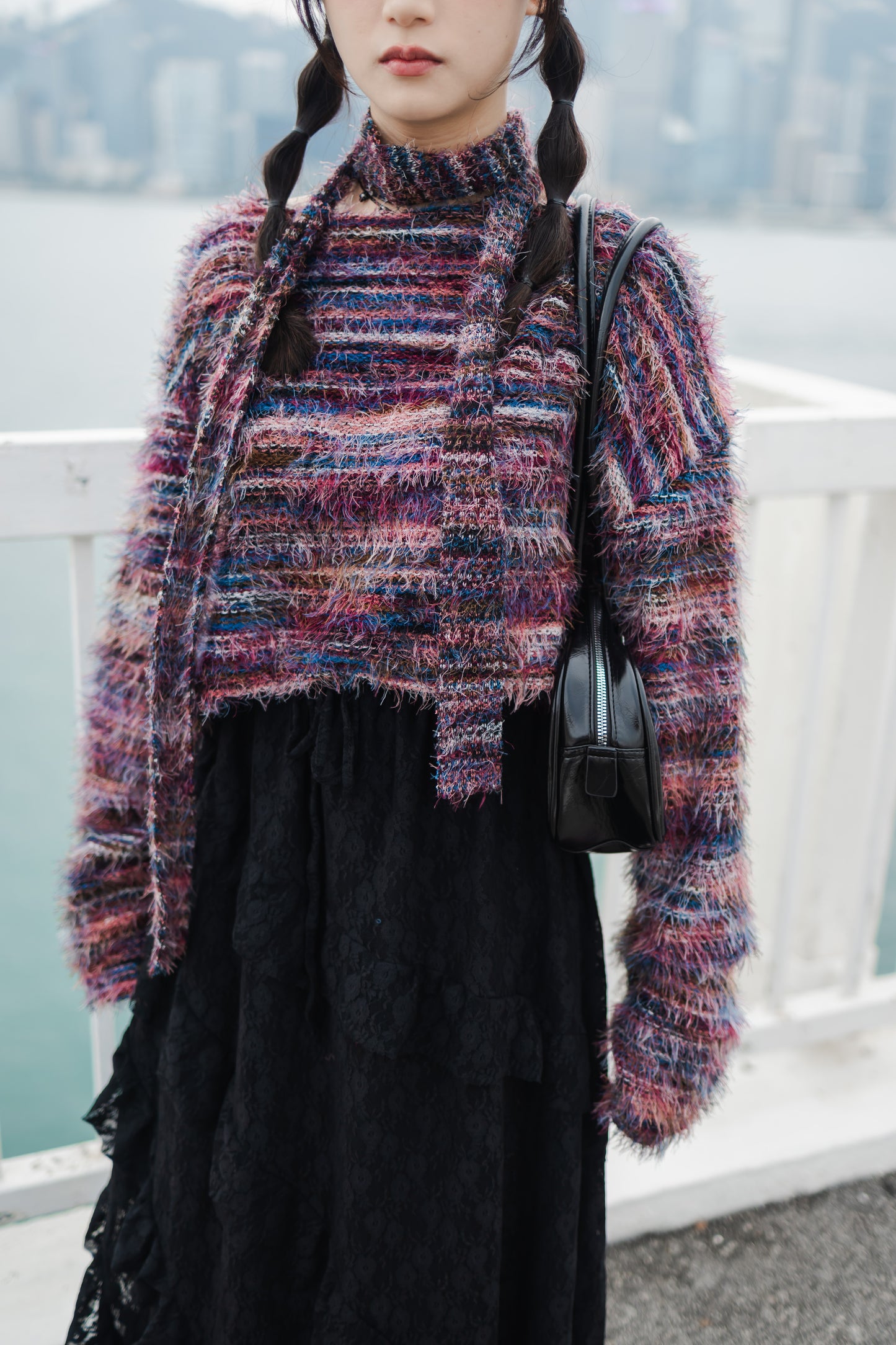 日系必入💖 重工蕾絲蛋糕長裙 - 黑色