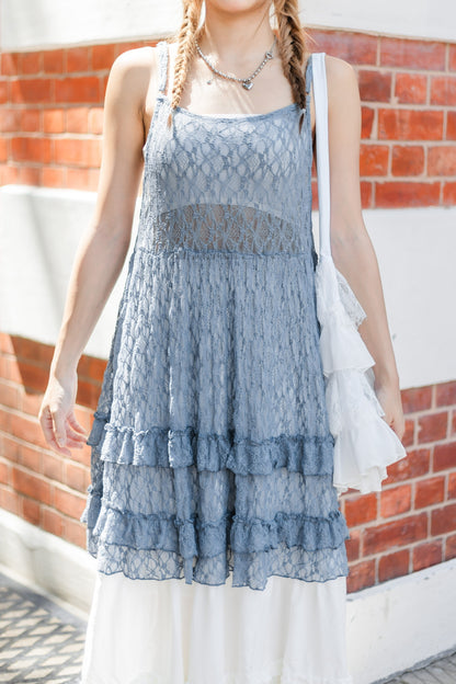 夏日日系蛋糕長裙🤍