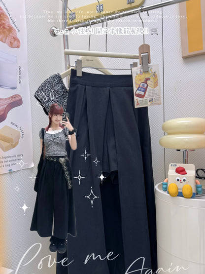 小性感! 開叉半橡筋長裙