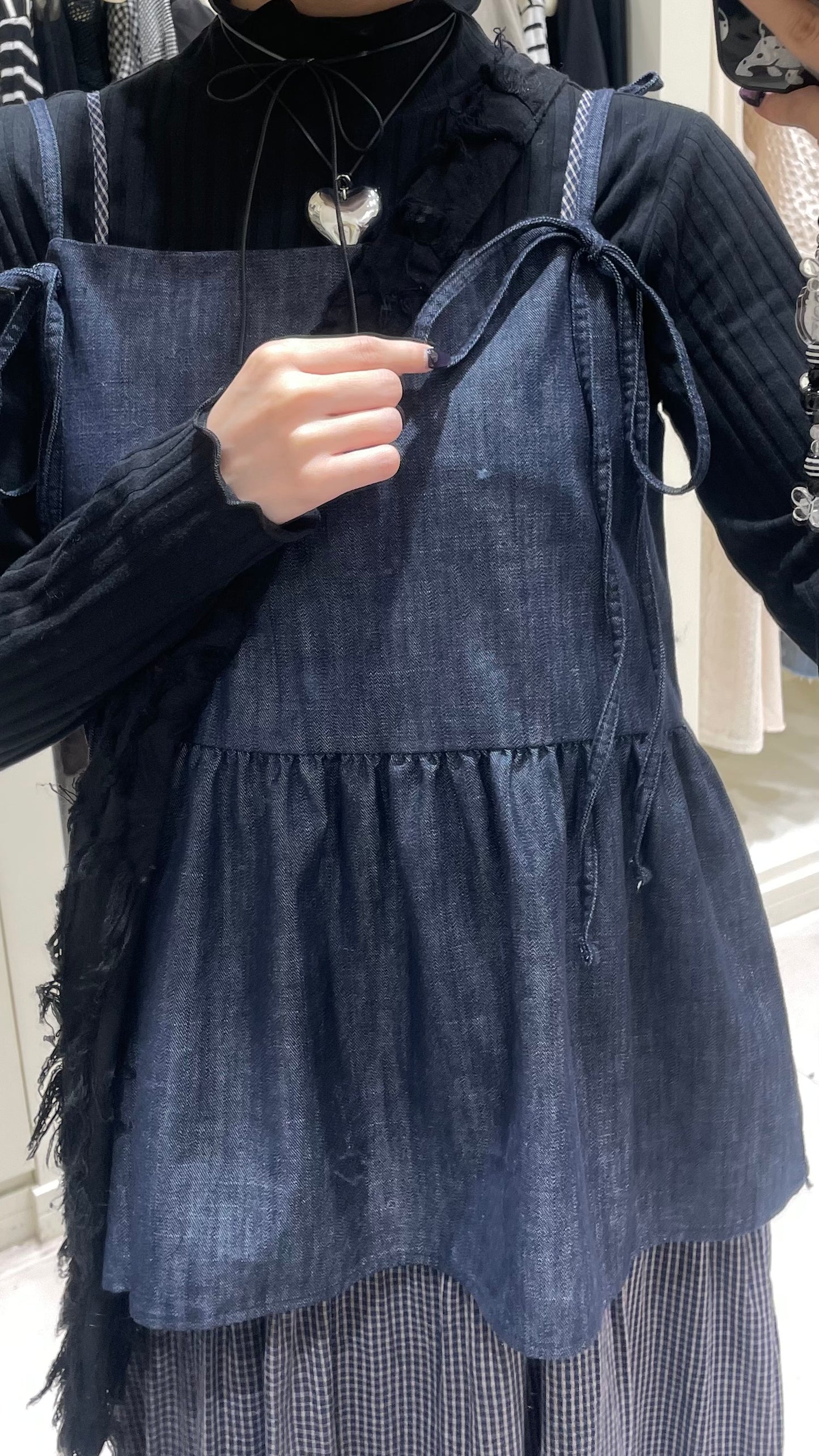 牛仔蝴蝶背心馬甲套裝💙🖤