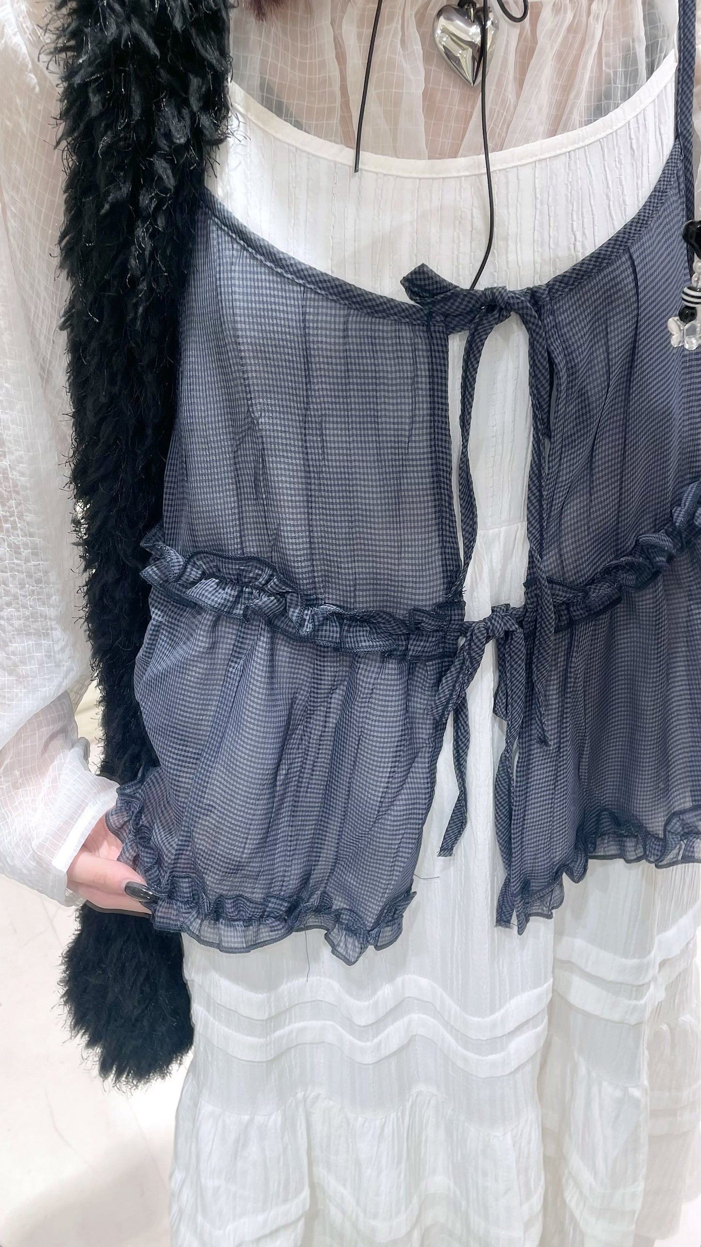 日系Ruffle綁帶馬甲🩶