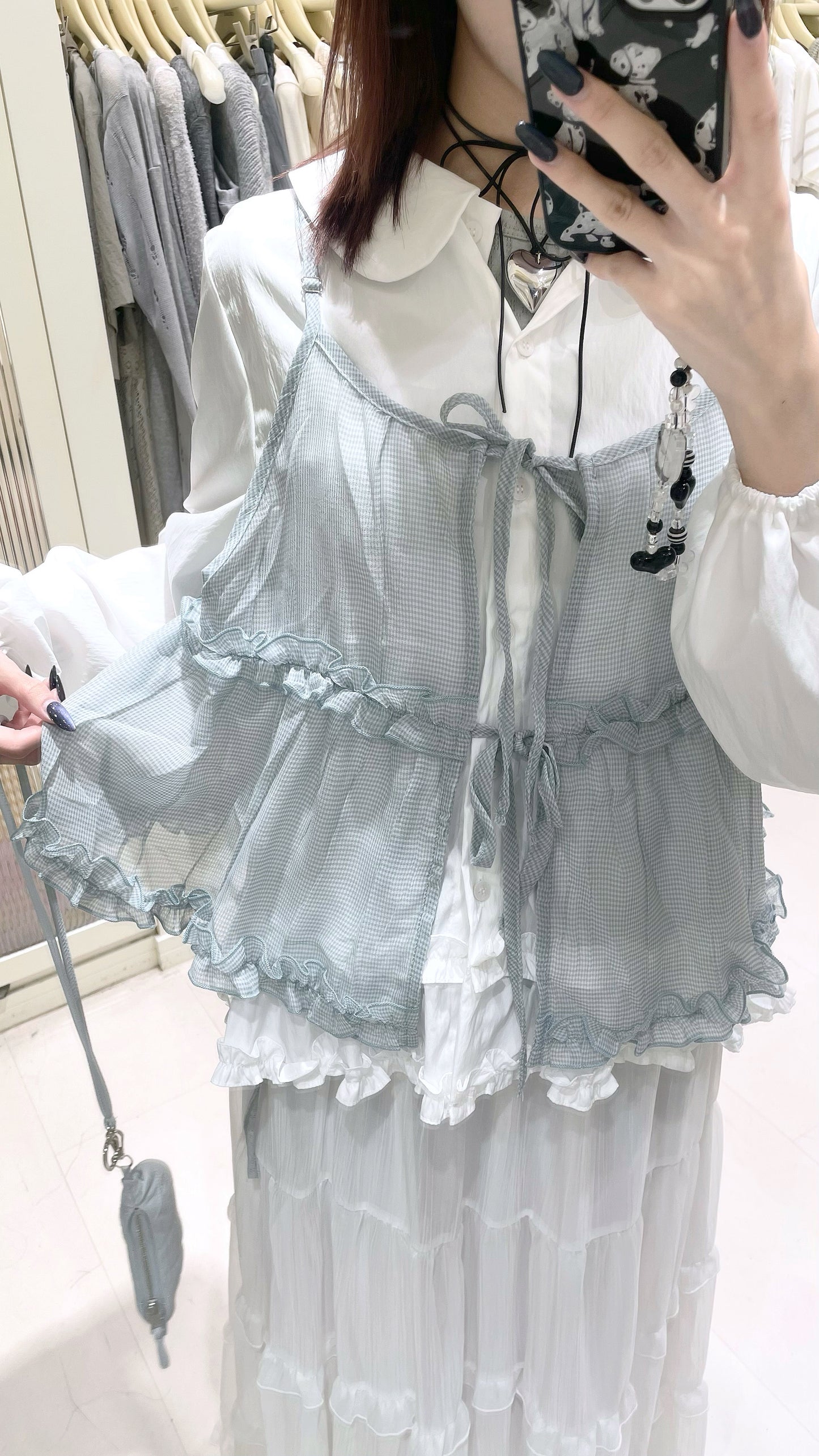 日系Ruffle綁帶馬甲🩶