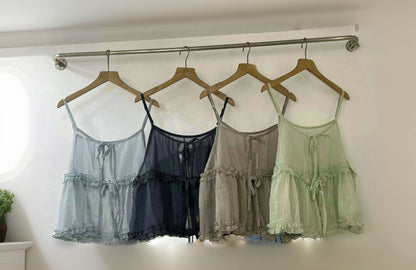 日系Ruffle綁帶馬甲🩶