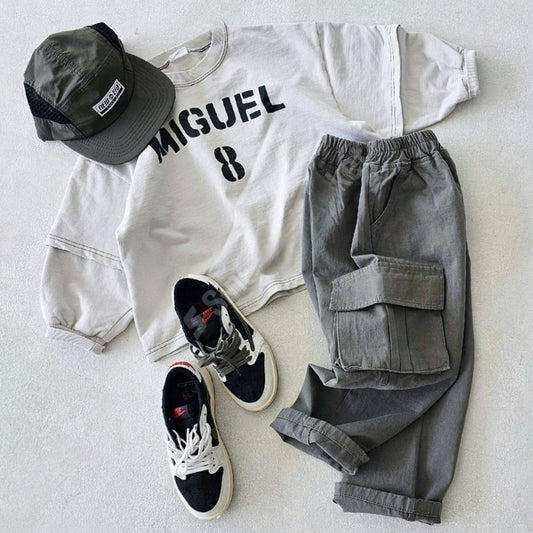 Miguel 棒球風衛衣🩶