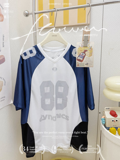 v領數字球衣套裝🎧