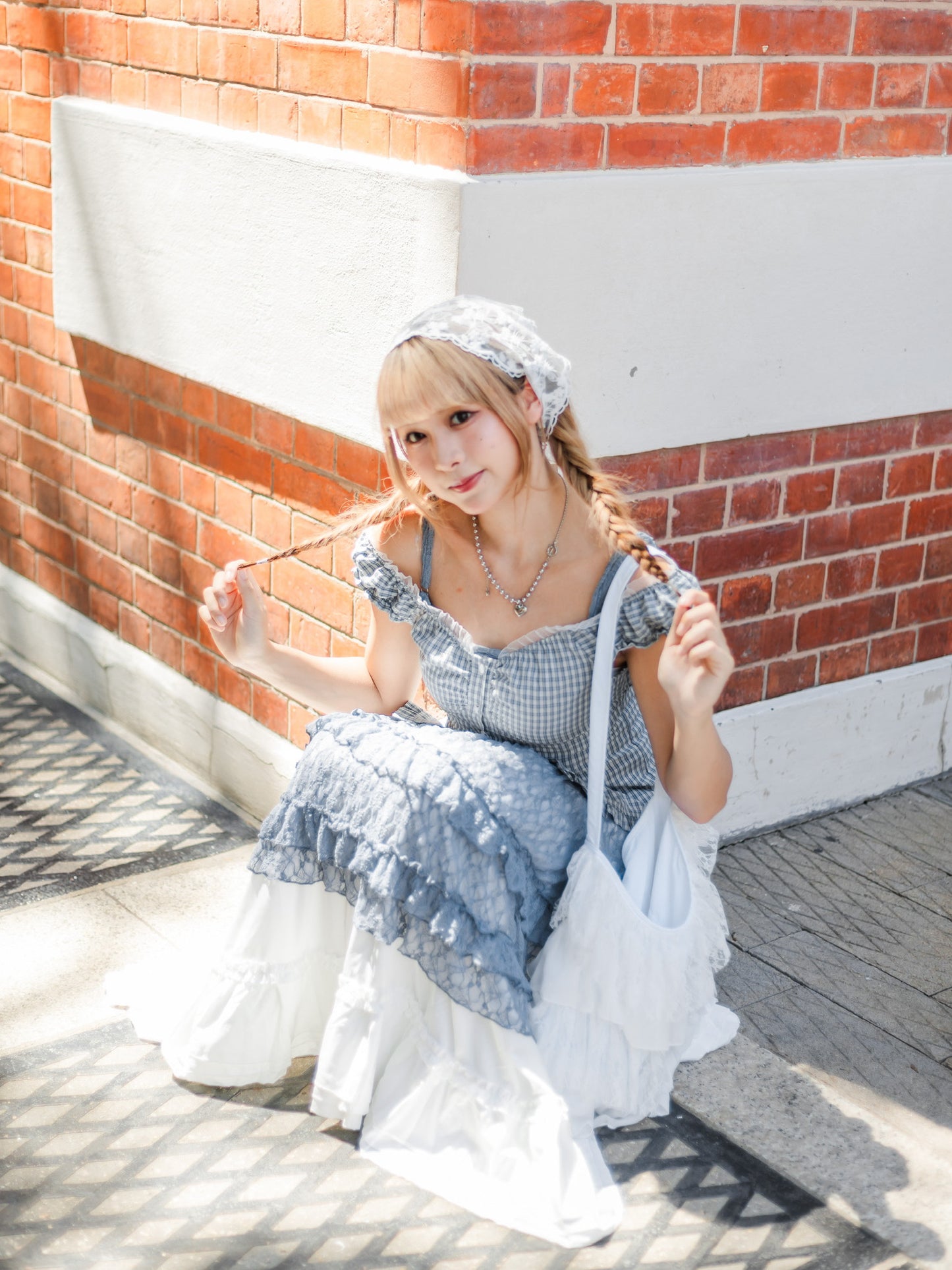 設計感滿滿💙蕾絲連身裙