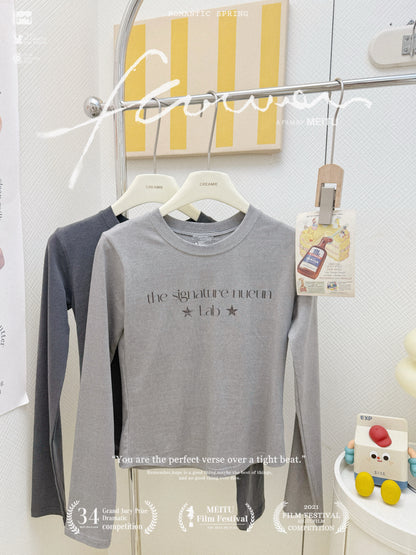 ✫ 韓系貼身星星長袖套裝🎧 ✫