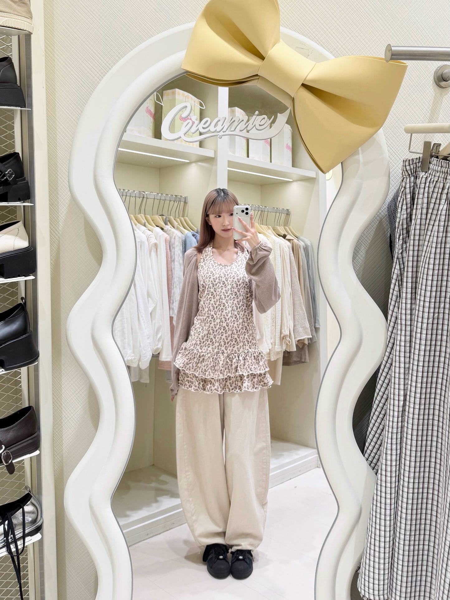 韓系掛脖豹紋套裝🖤🩶