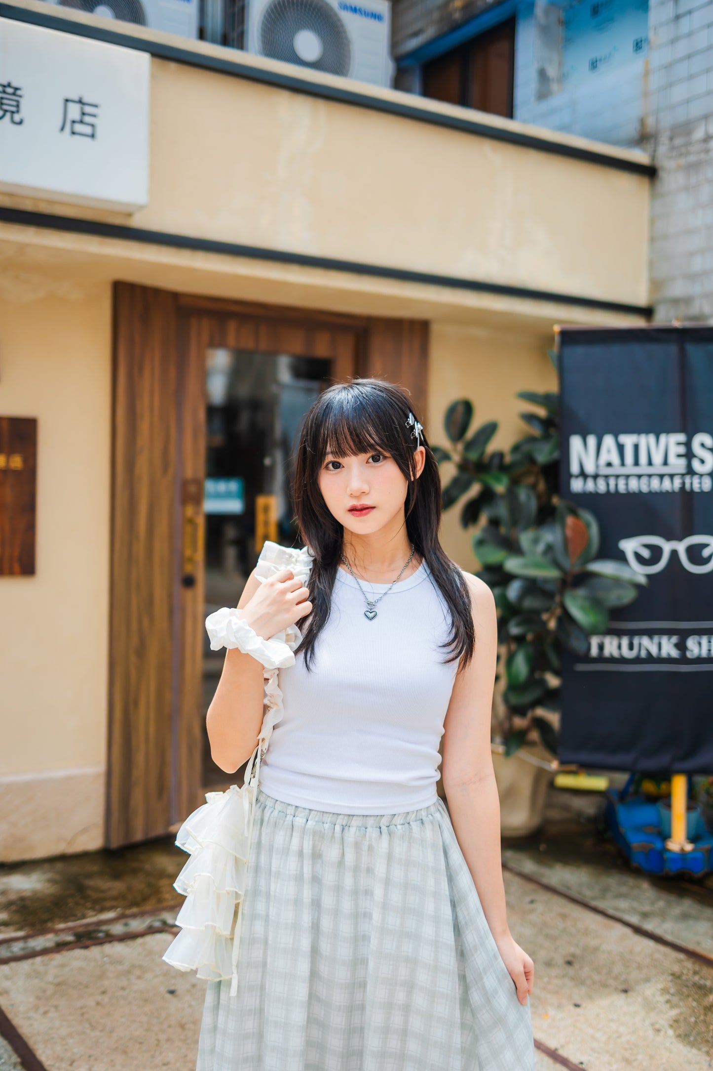 日系甜美格仔泡泡裙🤹🏻‍♀️🌼